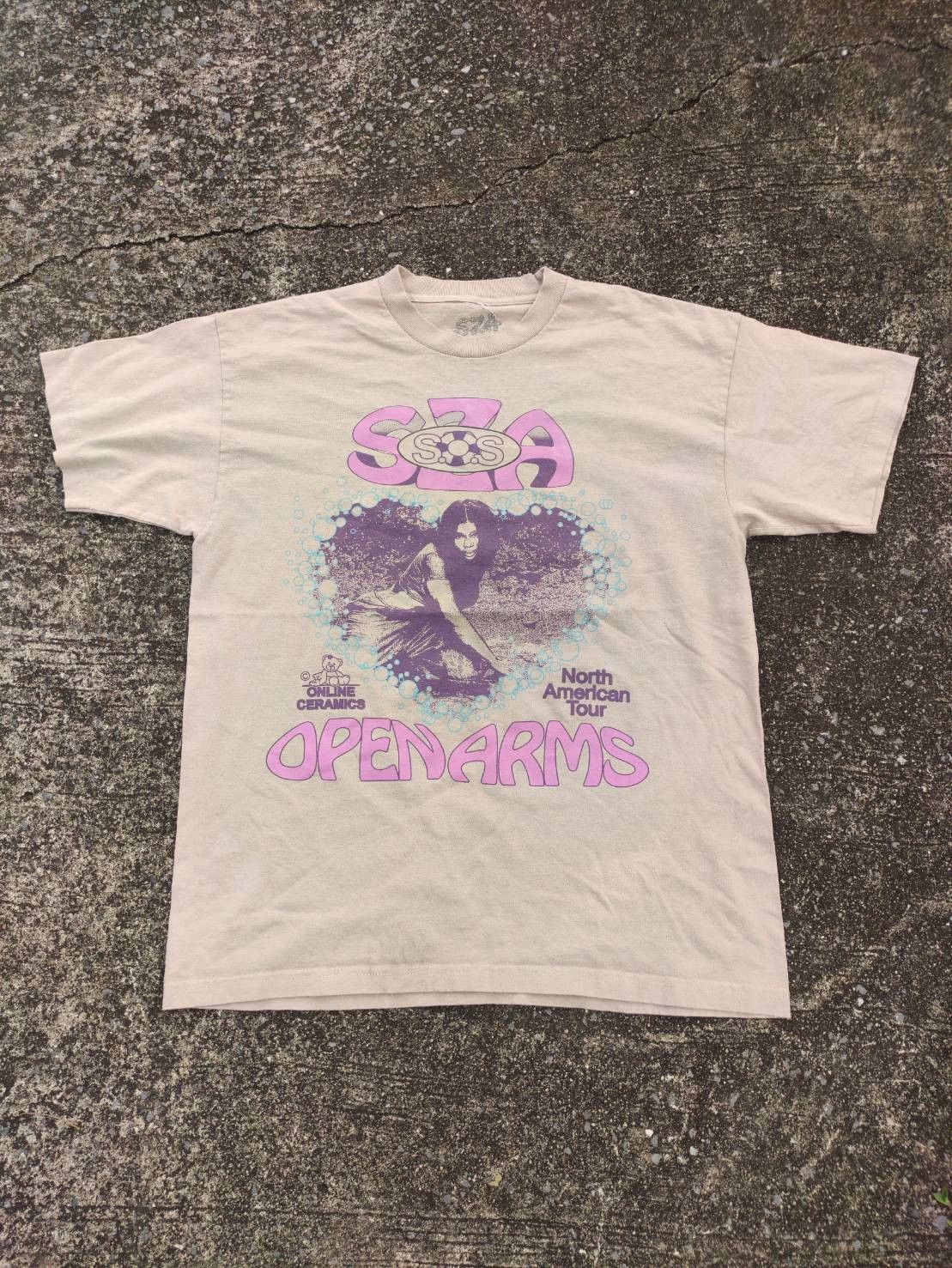 Online Ceramics SZA SOS Open Arms North American Tour T-Shirt Size US XL / EU 56 / 4 - 3 Thumbnail