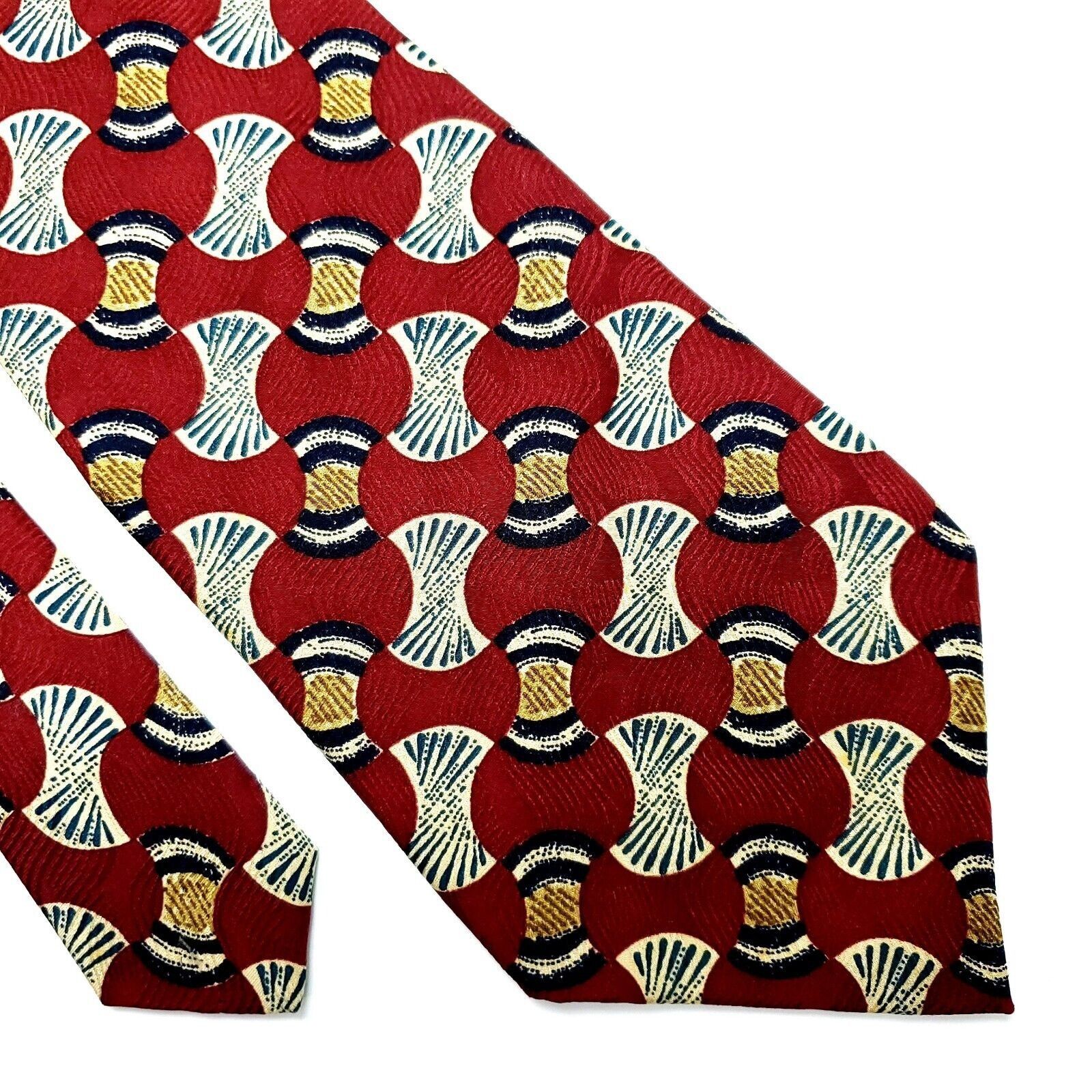 Givenchy Givenchy Monsieur Silk Tie Print Red Wide Geometric Size ONE SIZE - 1 Thumbnail