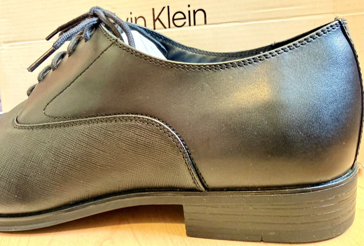 Calvin Klein Calvin Klein Drew men’s black dress shoes Tktd.$140.00 Size US 13 / EU 46 - 3 Thumbnail