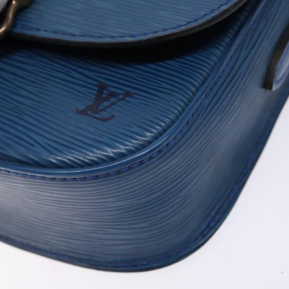 Louis Vuitton LOUIS VUITTON Epi Saint Cloud PM Shoulder Bag Blue M52195 Size ONE SIZE - 15 Thumbnail