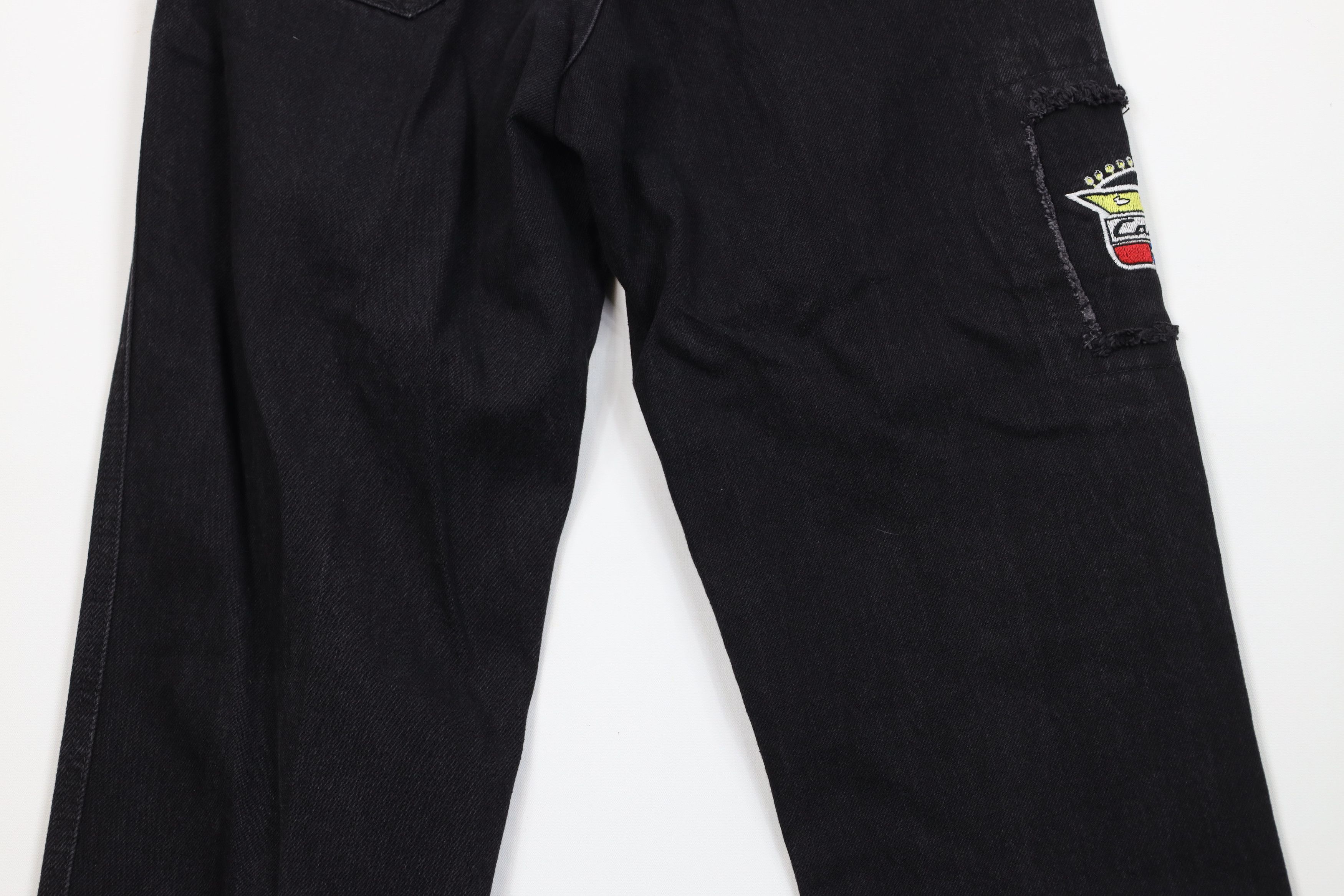 Cadillac Deadstock Vintage 90s Cadillac Car Straight Leg Jeans USA Size US 32 / EU 48 - 11 Thumbnail