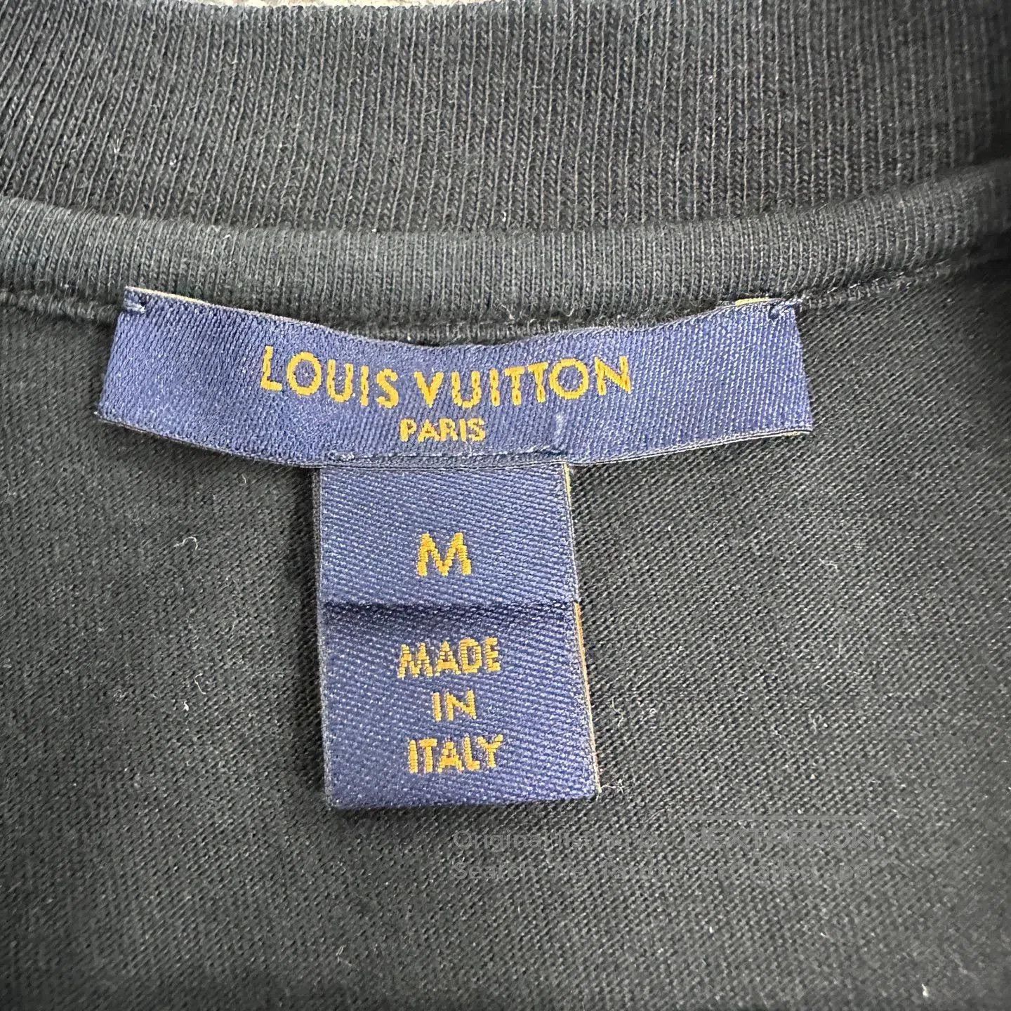Louis Vuitton Louis Vuitton Black Letter Print Chain Tee. Size US M / EU 48-50 / 2 - 3 Thumbnail