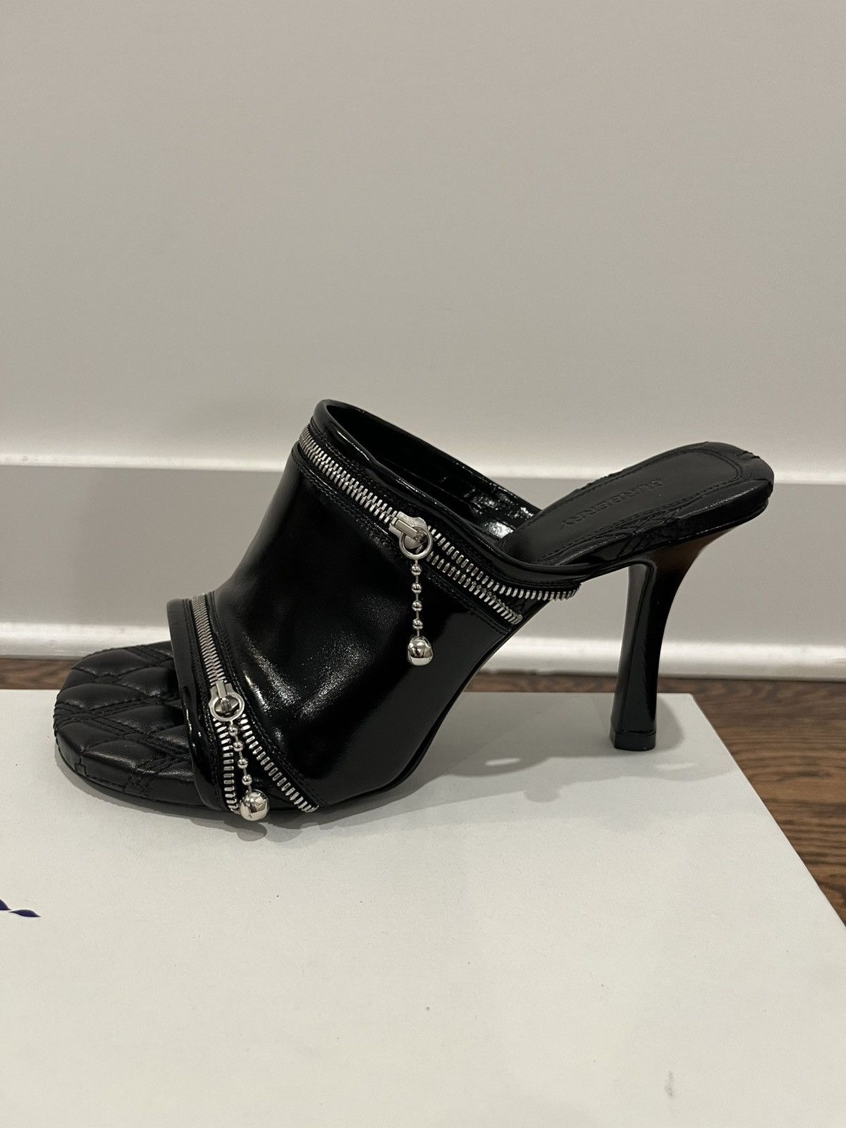 Burberry Burberry Leather Peep Sandals Size US 7 / IT 37 - 12 Thumbnail