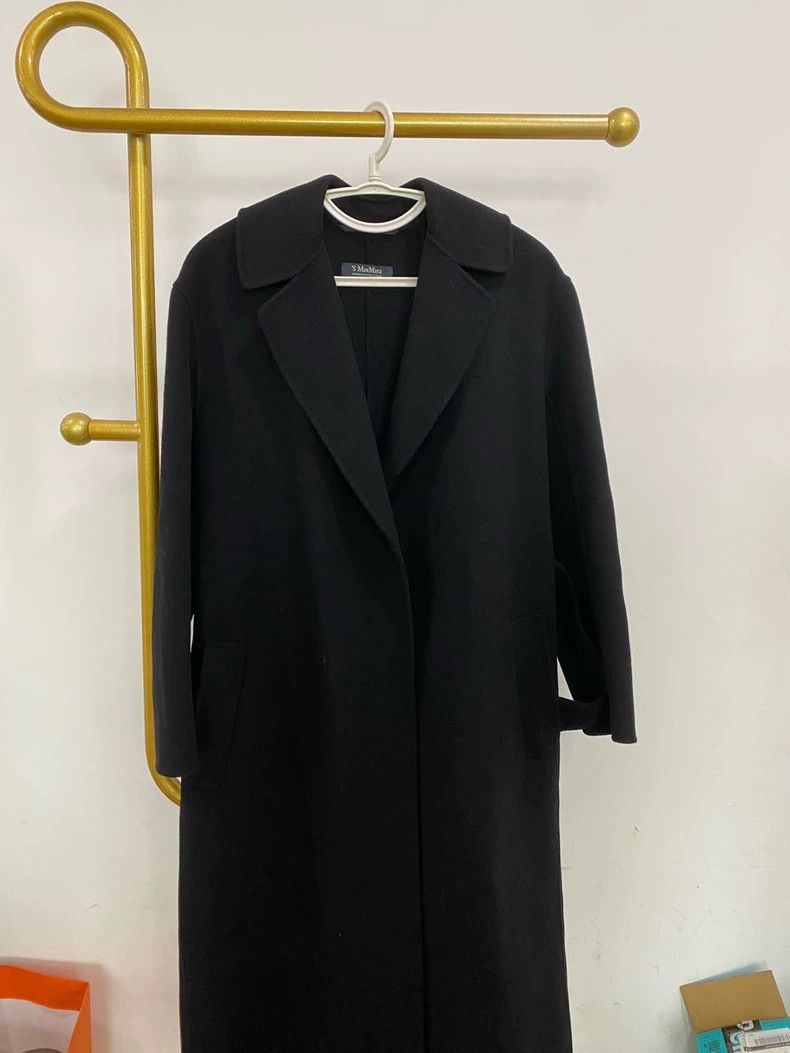 Max Mara Max Mara Long black coat Size S / US 4 / IT 40 - 1 Thumbnail