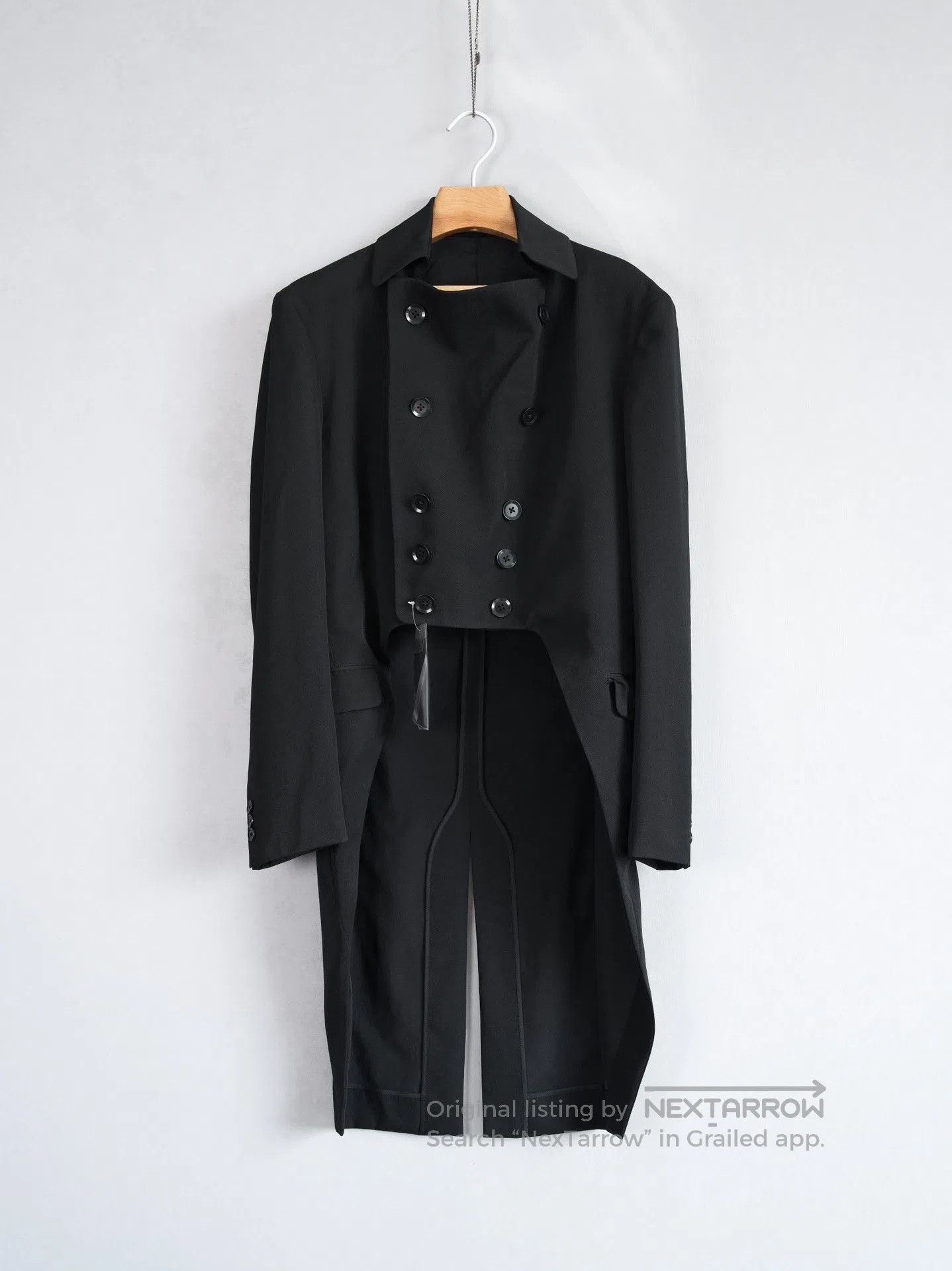 Yohji Yamamoto Yohji Yamamoto 11SS Deformed Collar Tuxedo Coat. Size US M / EU 48-50 / 2 - 4 Thumbnail