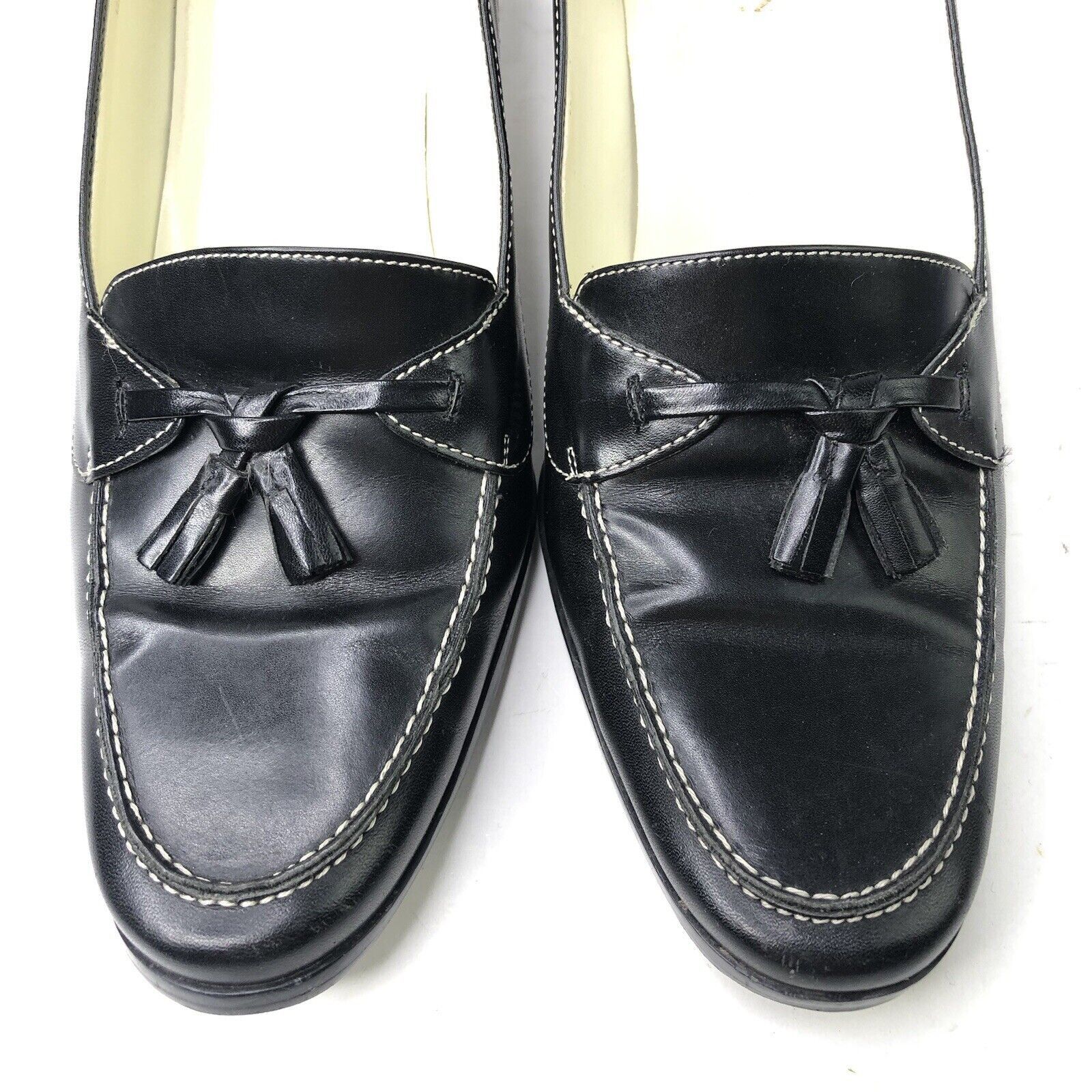 Lauren Ralph Lauren Lauren Ralph Lauren Black Leather Shoes Size 9B Heeled block Size US 9 / IT 39 - 5 Thumbnail