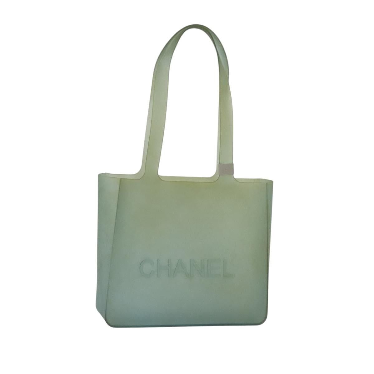 CHANEL Shoulder Bag Rubber Gray CC