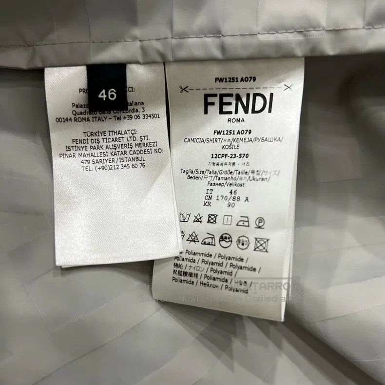 Fendi Fendi Full print logo solid color short sleeve shirt Size US S / EU 44-46 / 1 - 5 Thumbnail