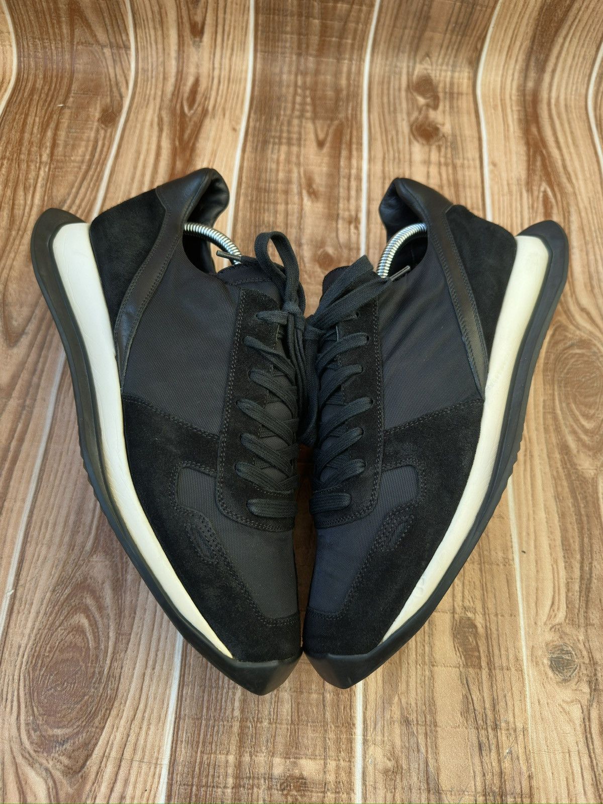 Rick Owens Rick Owens Ss19 Vintage Runner Black Low top Sneaks Size US 10 / EU 43 - 5 Thumbnail