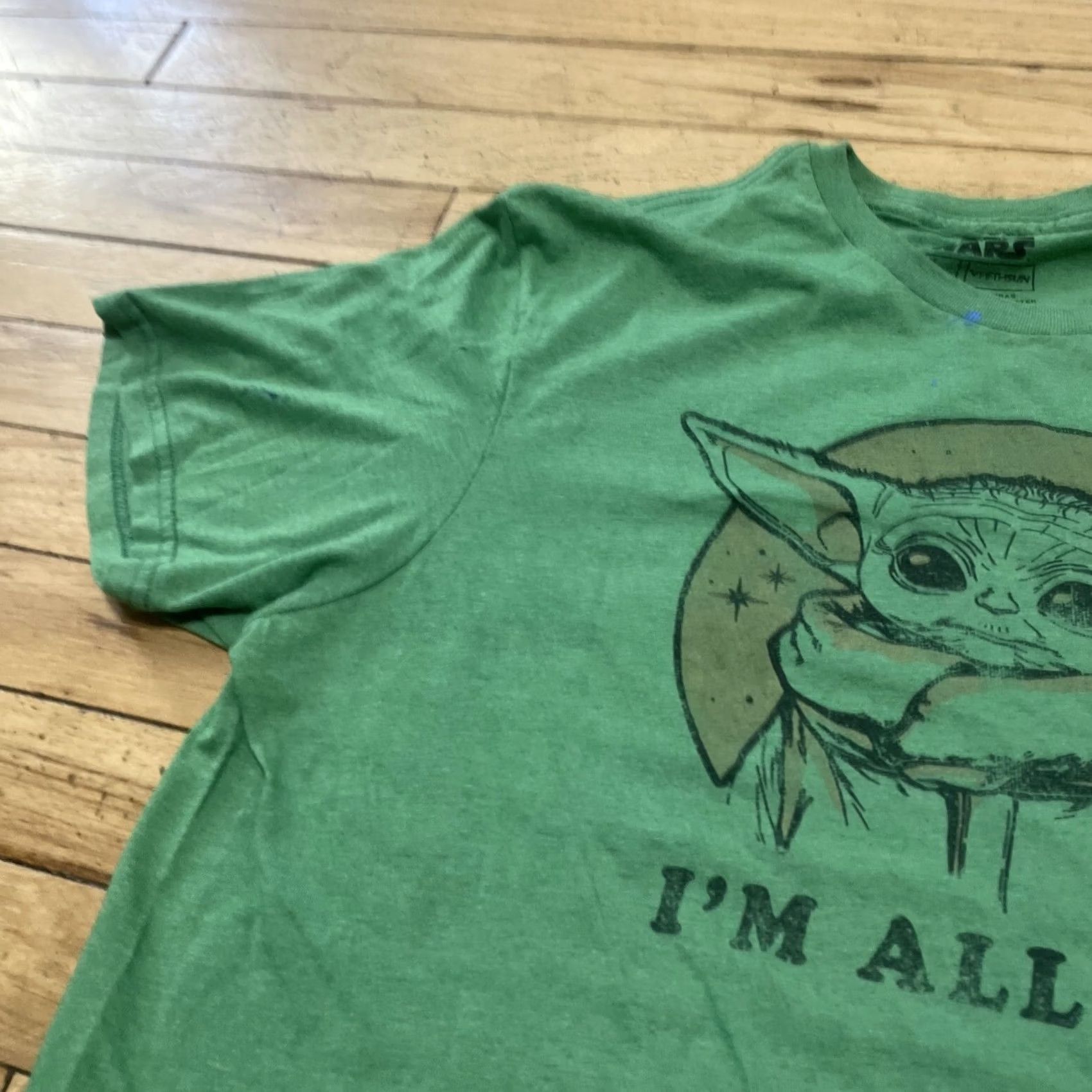 Star Wars Fifth Sun Star Wars Yoda Shirt Men L Green I'm All Ears Funny Graphic Tee Paint Size US L / EU 52-54 / 3 - 3 Thumbnail