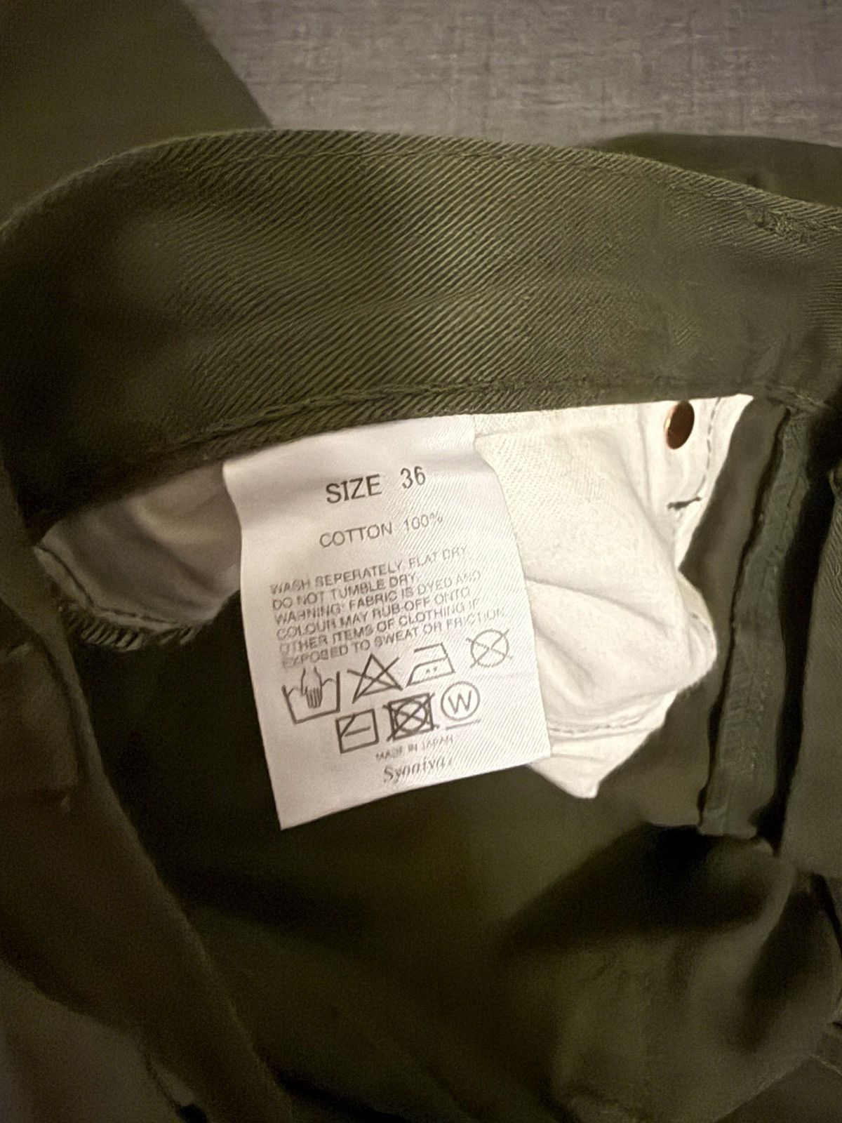 Pure Blue Japan Pure Blue Japan Selvedge Twill Chinos - Olive Size US 36 / EU 52 - 4 Thumbnail