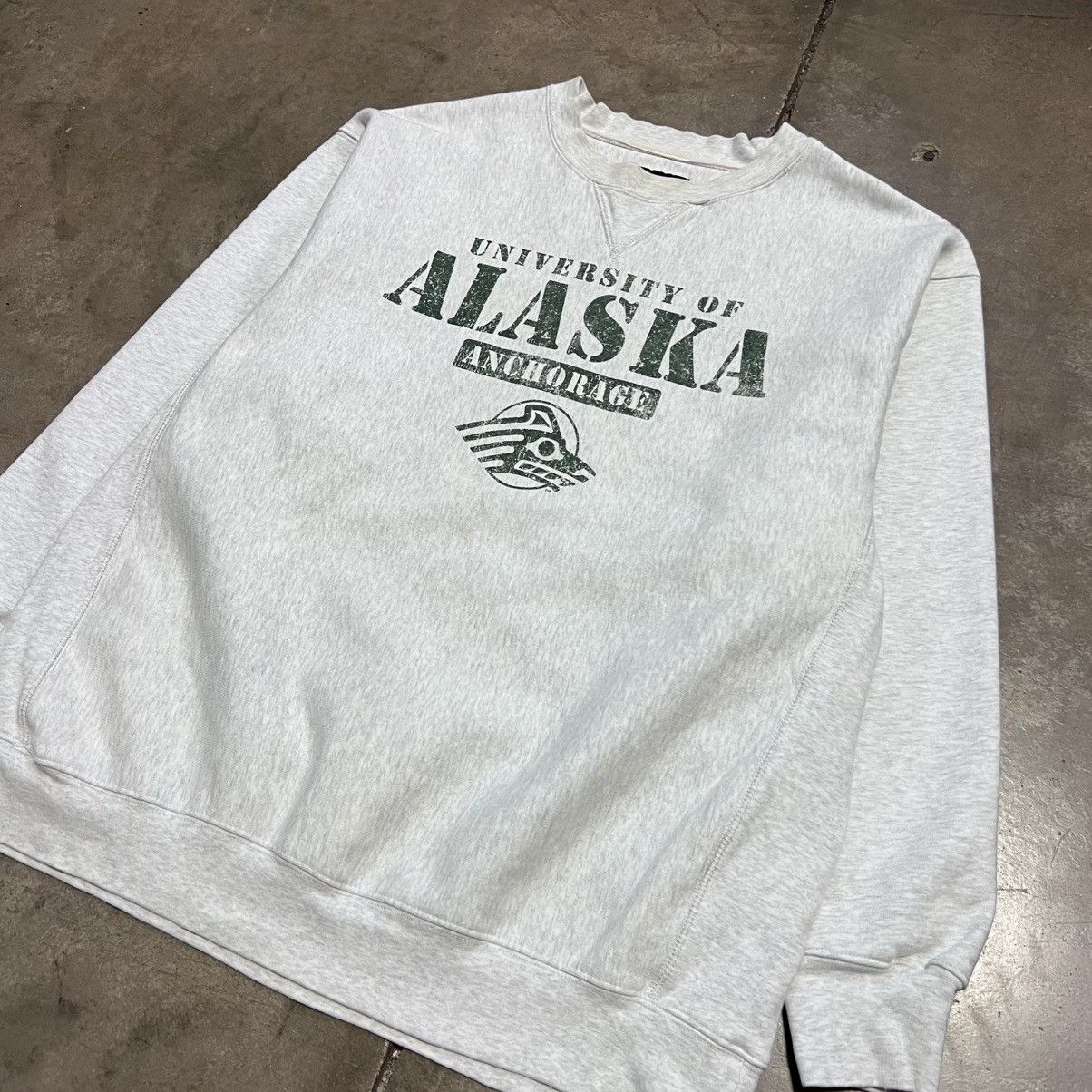 Jansport × Vintage Vintage University of Alaska Anchorage Seawolves Sweatshirt Size US L / EU 52-54 / 3 - 4 Thumbnail
