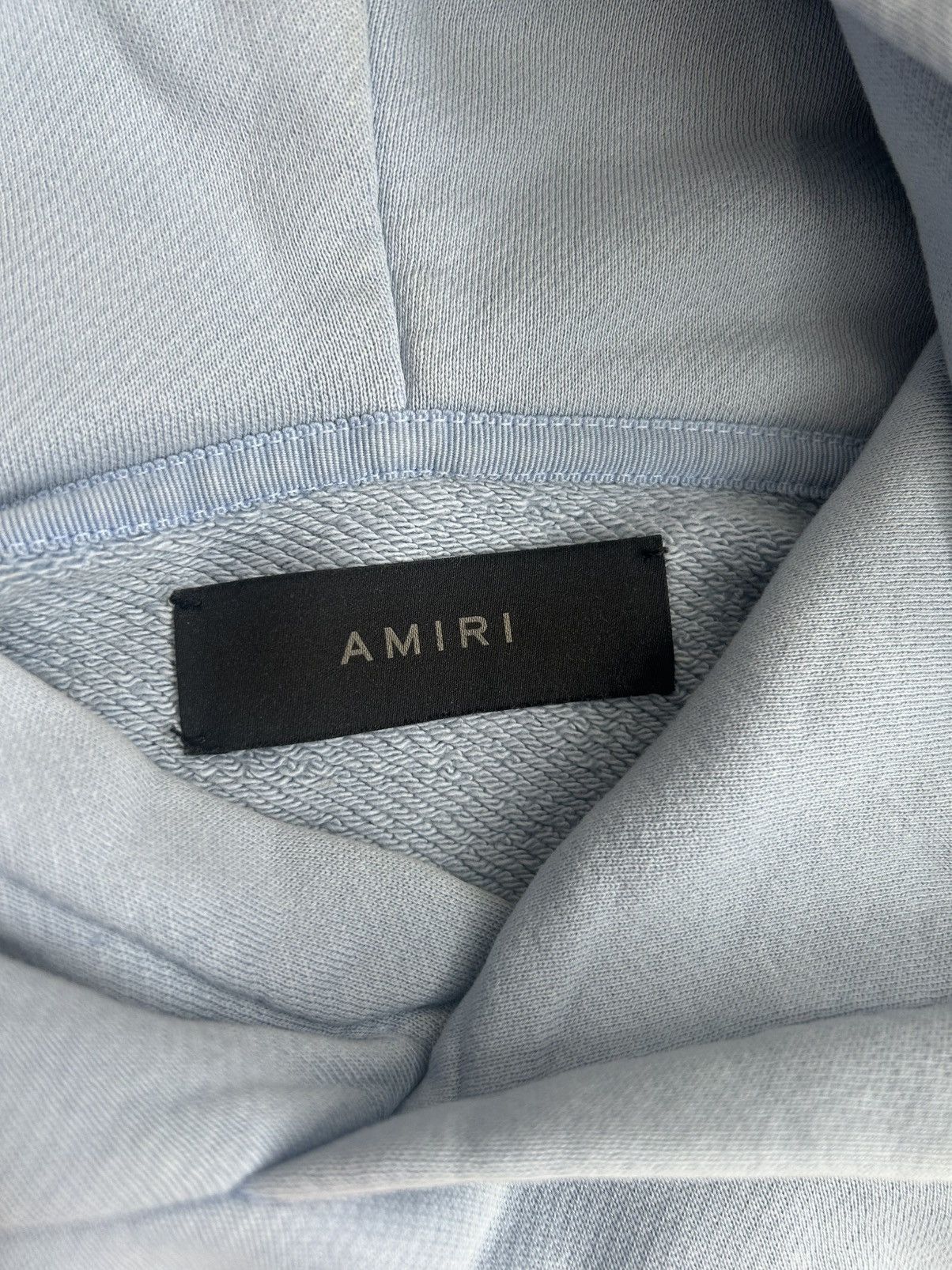 Amiri Amiri light blue hoodie tried on once Size US L / EU 52-54 / 3 - 3 Thumbnail