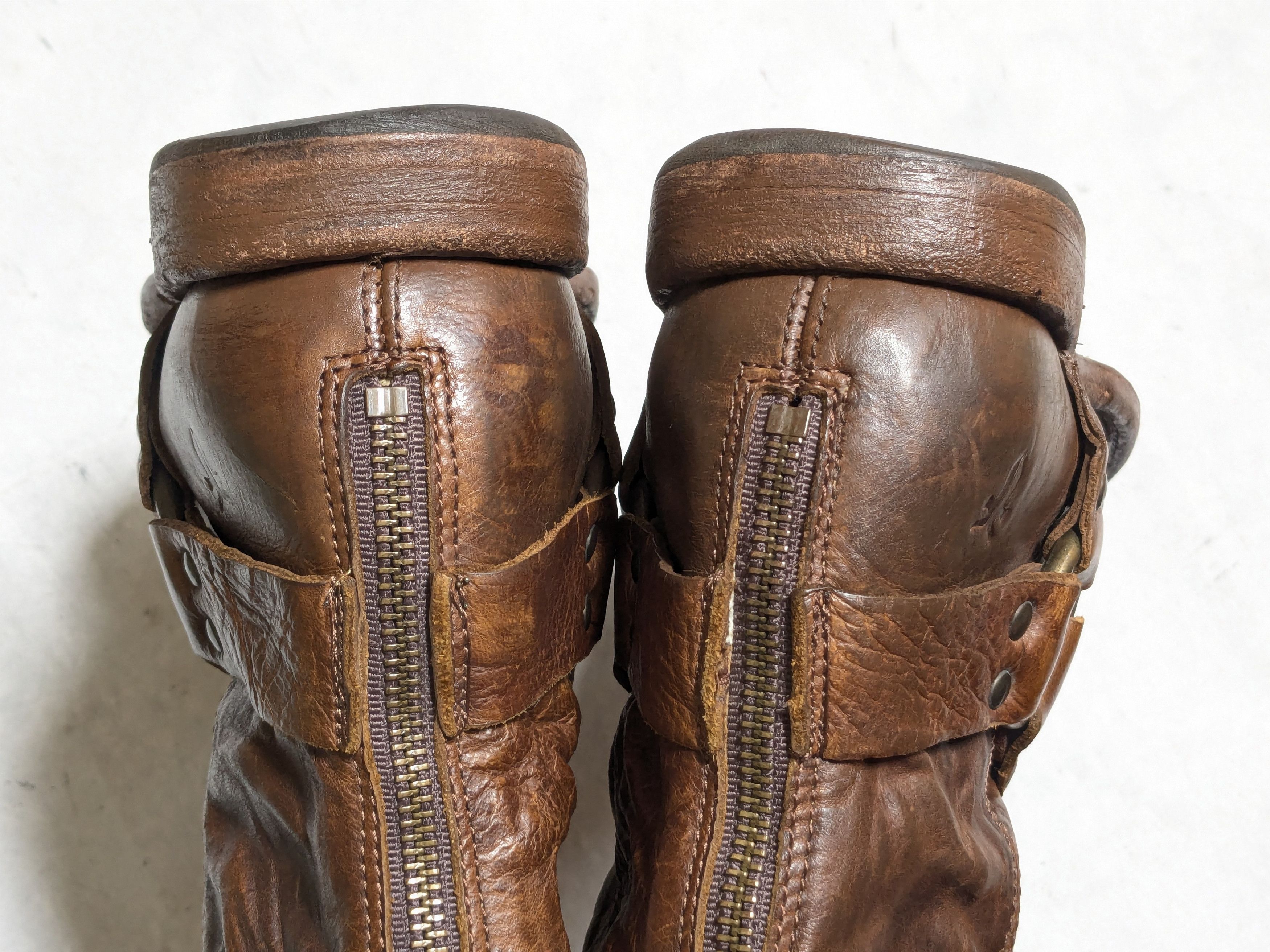 Frye Frye Harness Boots Brown 9 D Leather Back Zip Size US 9 / EU 42 - 17 Thumbnail