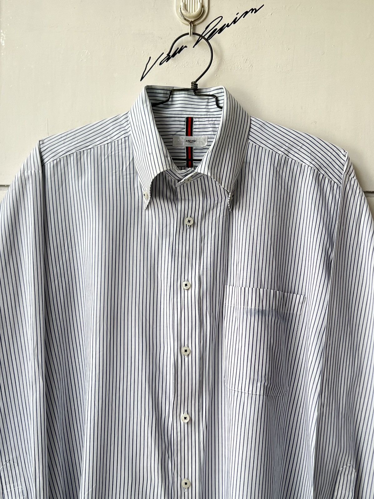 Yohji Yamamoto SACSNY Y’SACCS Yohji Yamamoto Striped Shirt Size US L / EU 52-54 / 3 - 11 Thumbnail