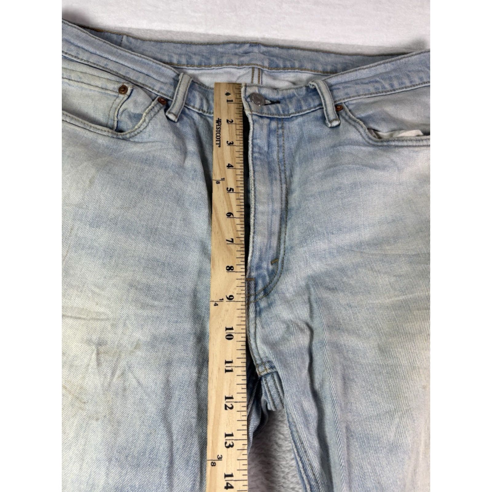 Levi's Levi's 541 Jeans Men’s Size 36x34 Straight Leg Fit Light Blue Wash Denim Size US 36 / EU 52 - 3 Thumbnail