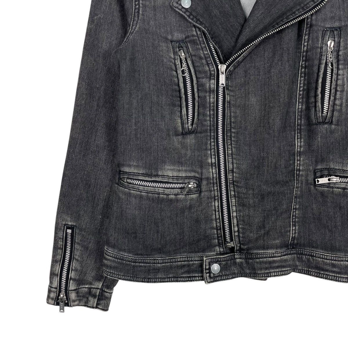 Hysteric Glamour × Japanese Brand 💥HYSTERIC GLAMOUR DENIM PERFECTO JACKET Size US S / EU 44-46 / 1 - 3 Thumbnail