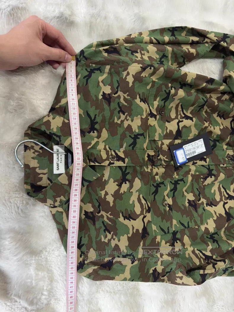 Saint Laurent Paris Saint Laurent Paris size 40 Original Camouflage Men's Shirt Size L / US 10 / IT 46 - 6 Thumbnail