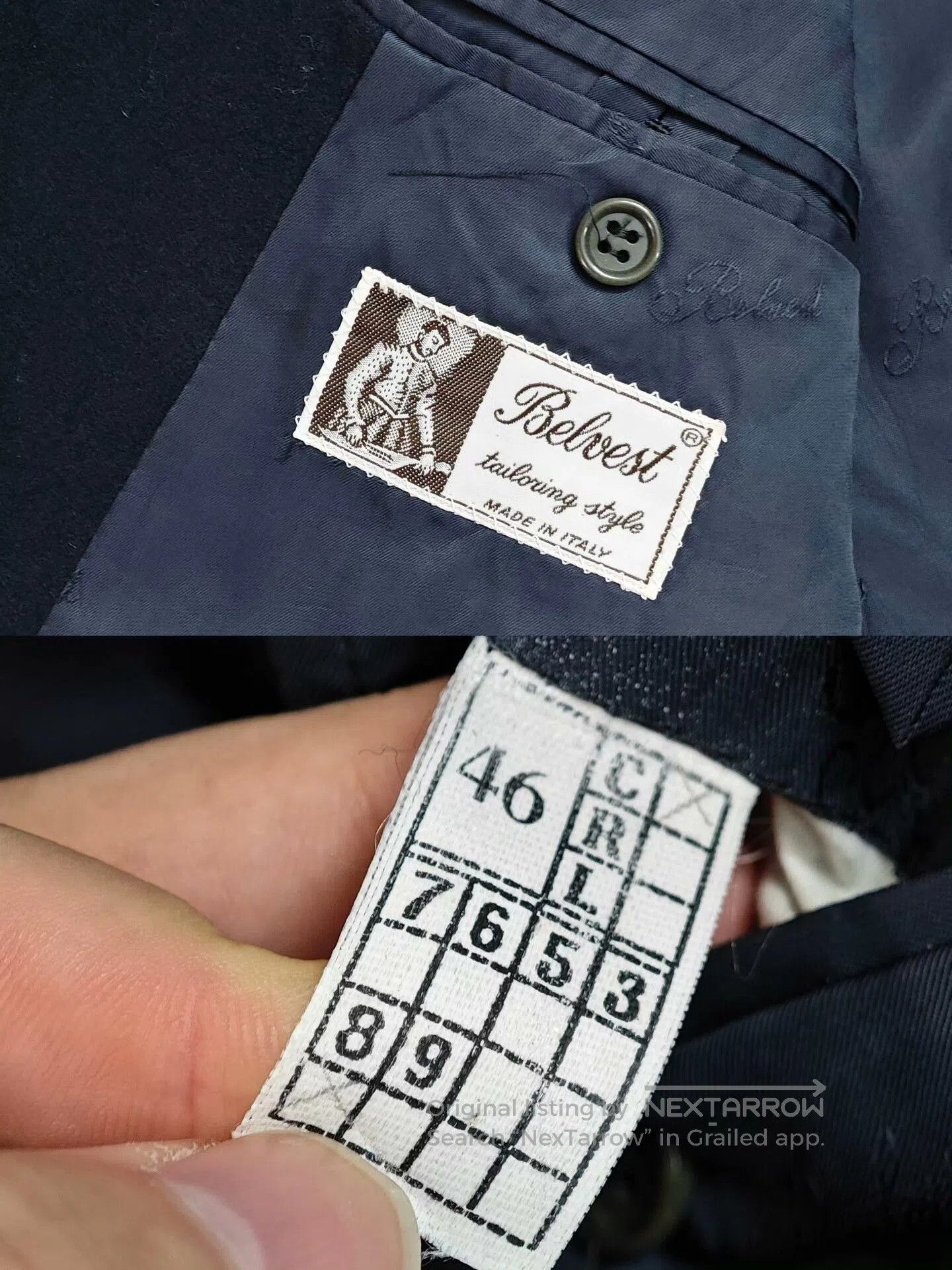 Belvest Belvest Italian Wool Double-Breasted Blazer. Size US S / EU 44-46 / 1 - 7 Thumbnail