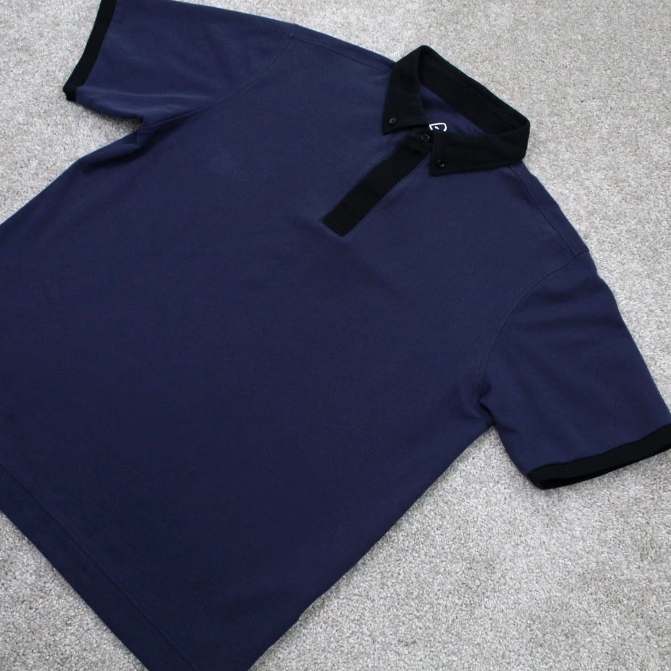 Vintage Deolax Polo Shirt Mens XL Blue/Black Collared Cotton/Poly S/S Pullover Size US XL / EU 56 / 4 - 3 Thumbnail