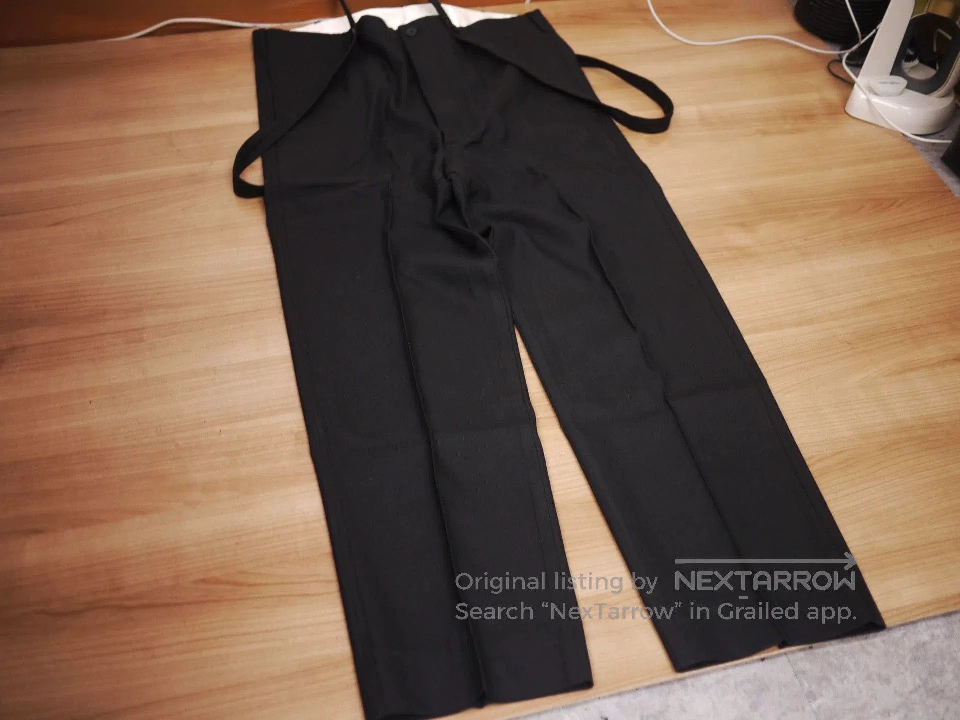 Visvim Black Straight-Leg Casual Pants Size 32. Size US 32 / EU 48 - 2 Thumbnail
