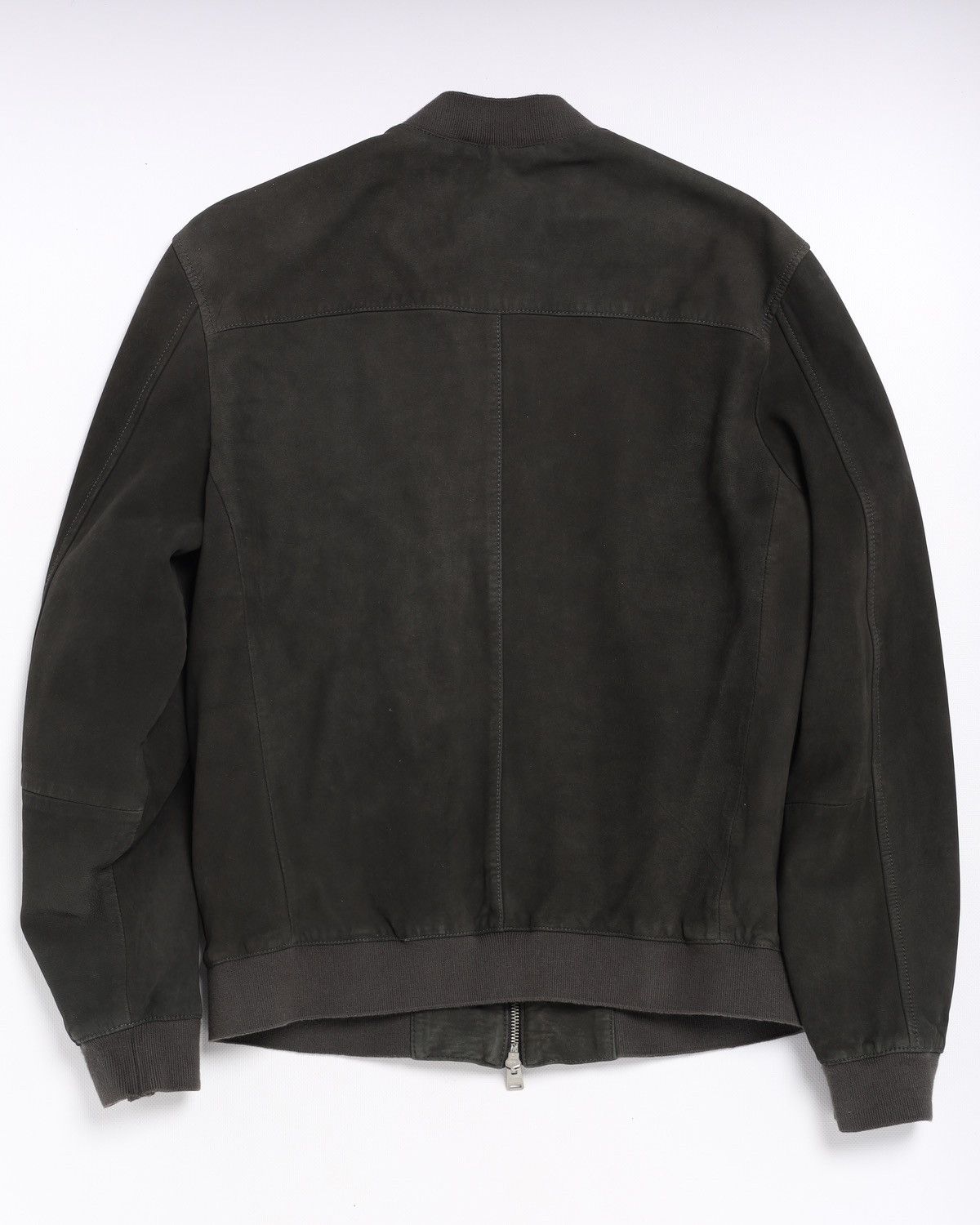 Allsaints Allsaints Suede Sheep Leather Jacket Stones Bomber Dark Gray Size US M / EU 48-50 / 2 - 2 Thumbnail