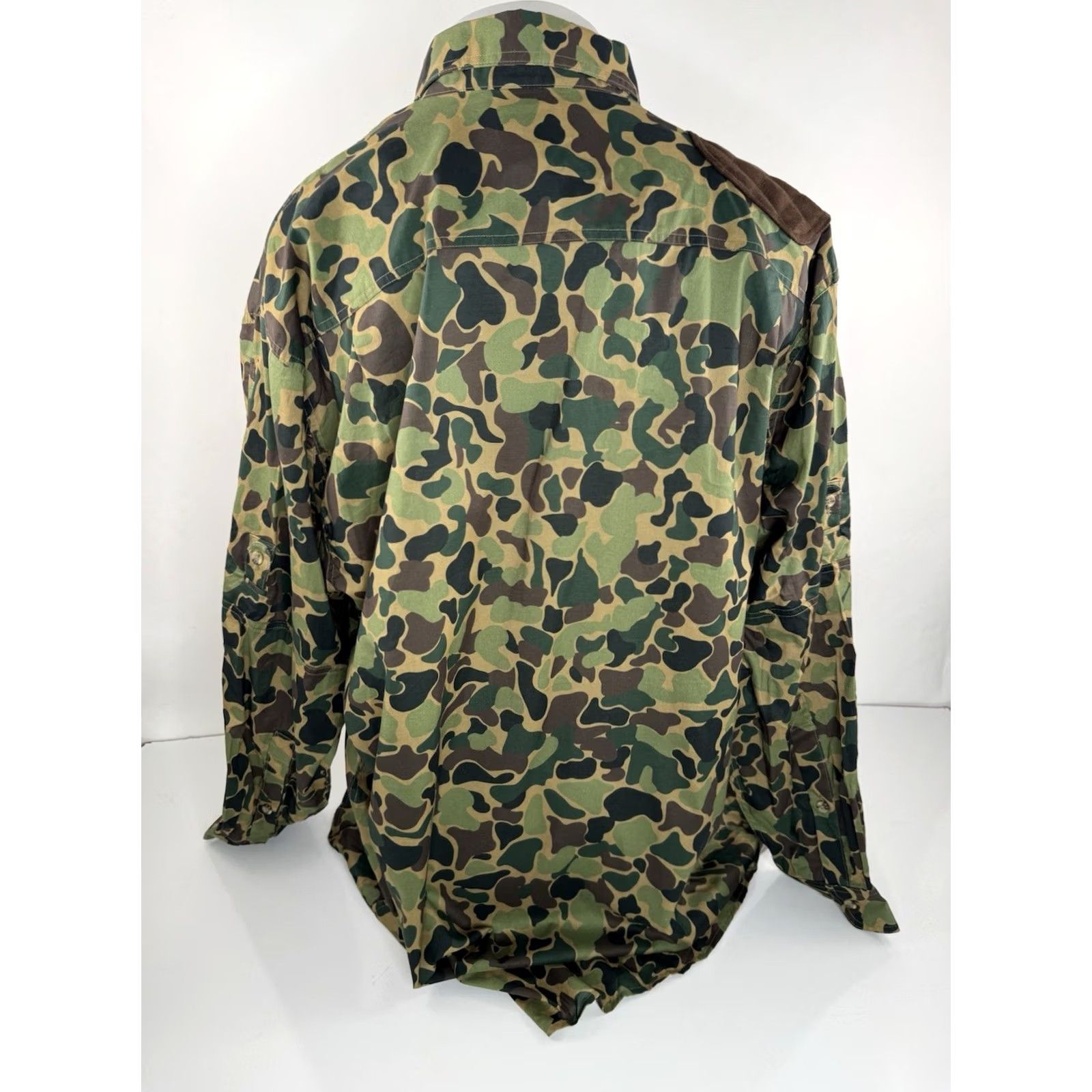 Vintage Kevins Plantation Padded Shoulder Camouflage 2XL Tall Hunting Shirt EXCELLENT Size US XXL / EU 58 / 5 - 3 Thumbnail