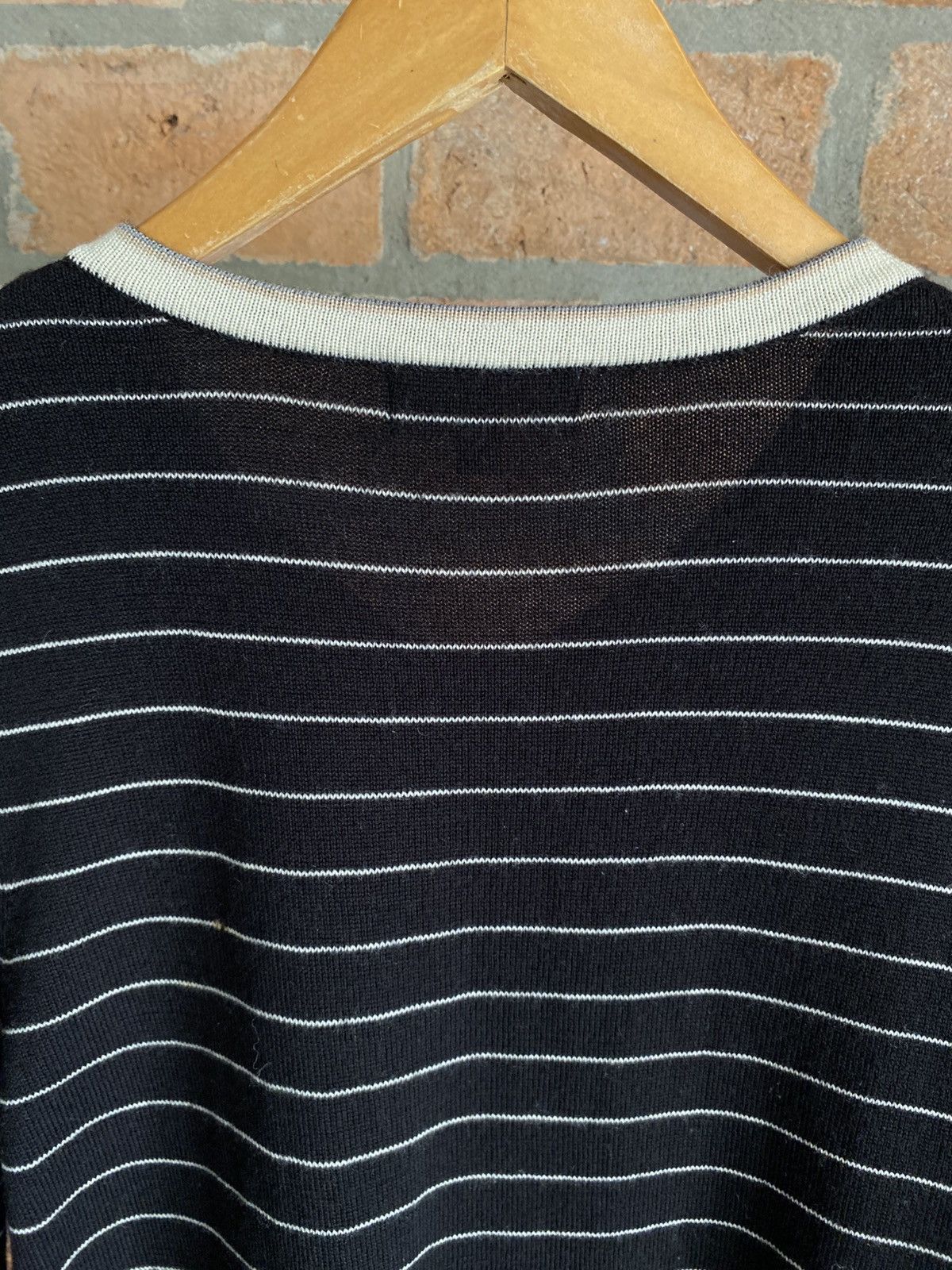 Courreges Courrèges Black Striped Cardigan. Size ONE SIZE - 12 Thumbnail