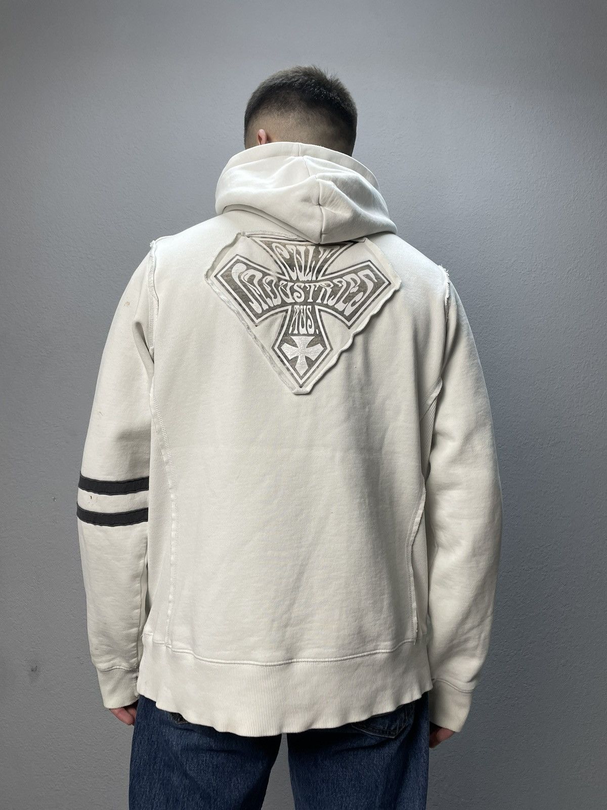 Vintage Vintage Cult affliction y2k Faded Effect Hoodie Opium Style Size US L / EU 52-54 / 3 - 1 Thumbnail