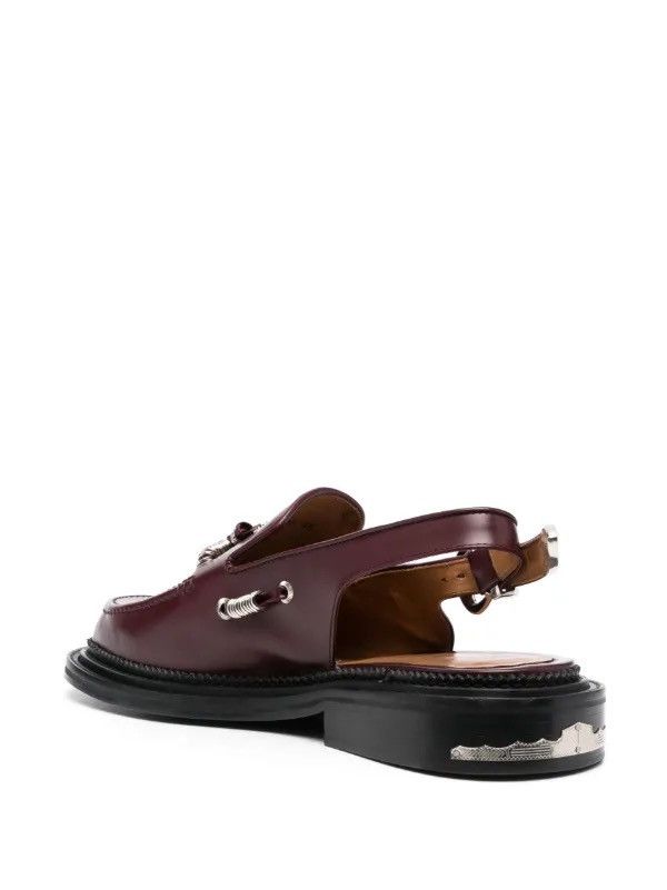 TOGA VIRILIS Toga Virilis sling-back leather loafers Size US 9 / EU 42 - 3 Thumbnail
