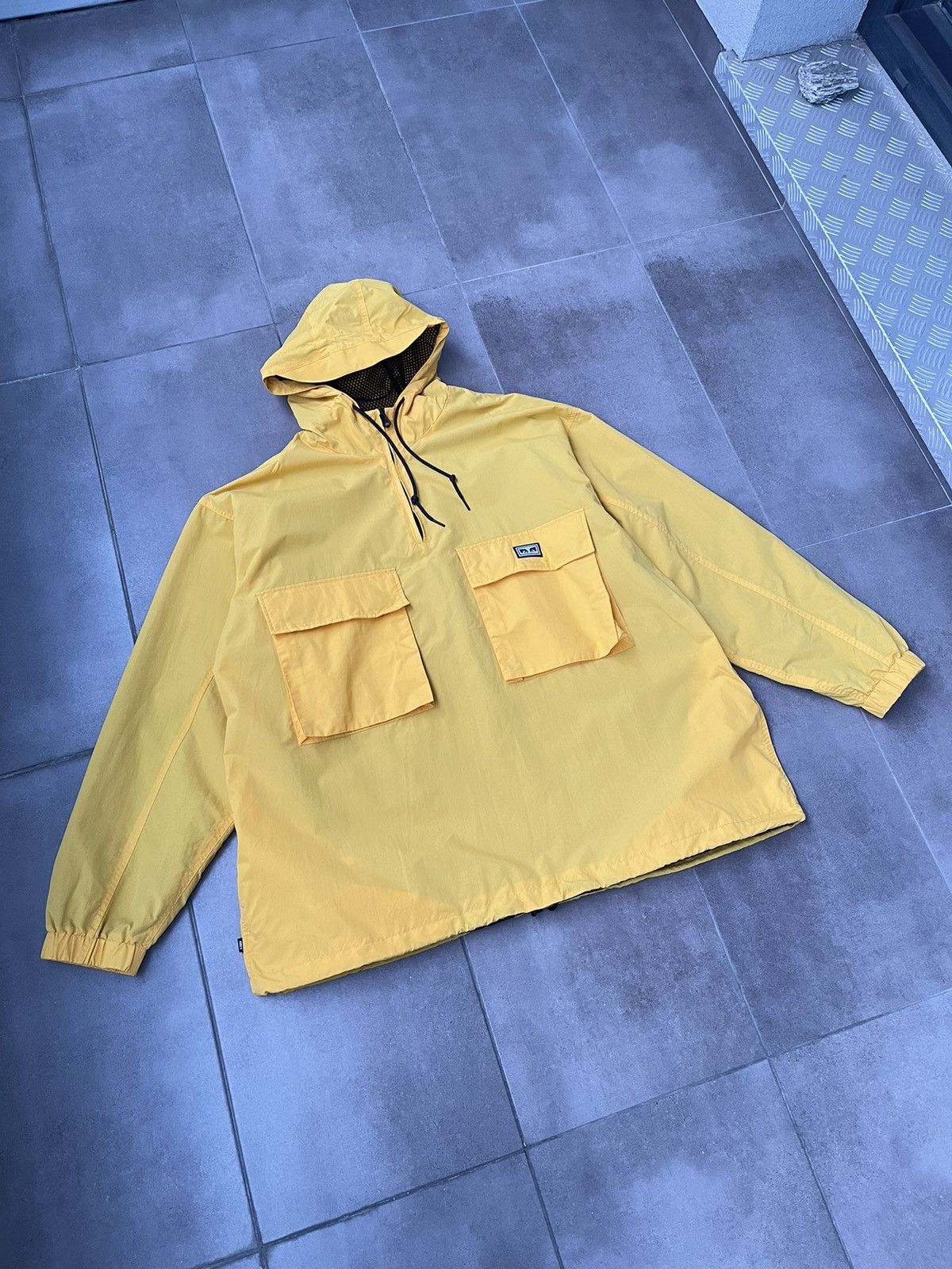 Obey Obey Small Logo Yellow Reflective Windbreaker Anorack Jacket Size US XXL / EU 58 / 5 - 3 Thumbnail
