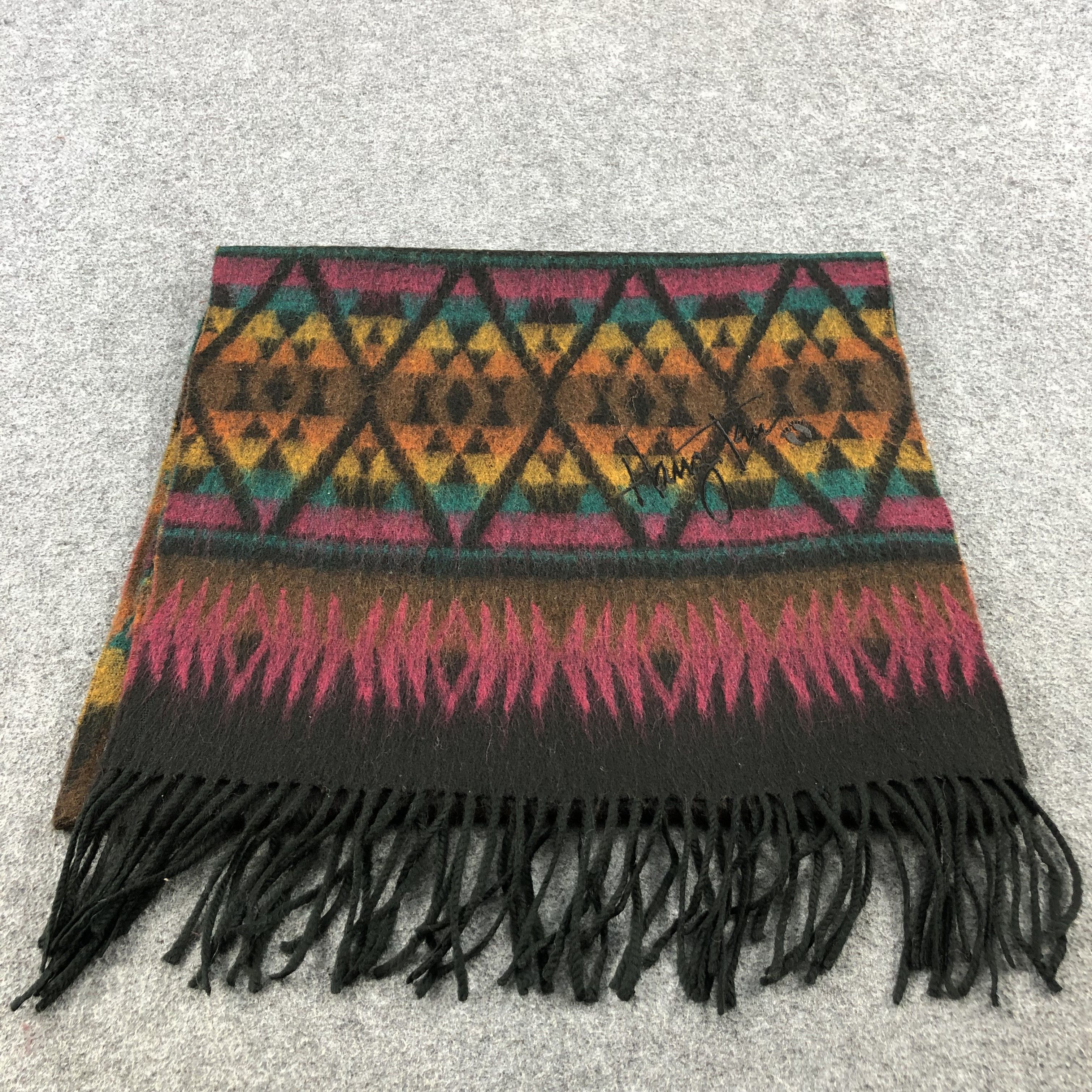 Hang Ten Hang Ten Navajo Wool Scarf Muffler V723 Size ONE SIZE - 2 Thumbnail