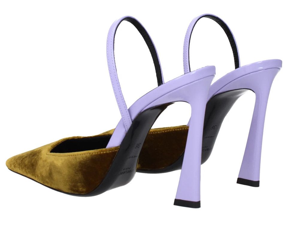 Saint Laurent Paris o1bcso1str1124 Blade 105 Sc Vel in Golden/Lilac Size US 7.5 / IT 37.5 - 6 Thumbnail