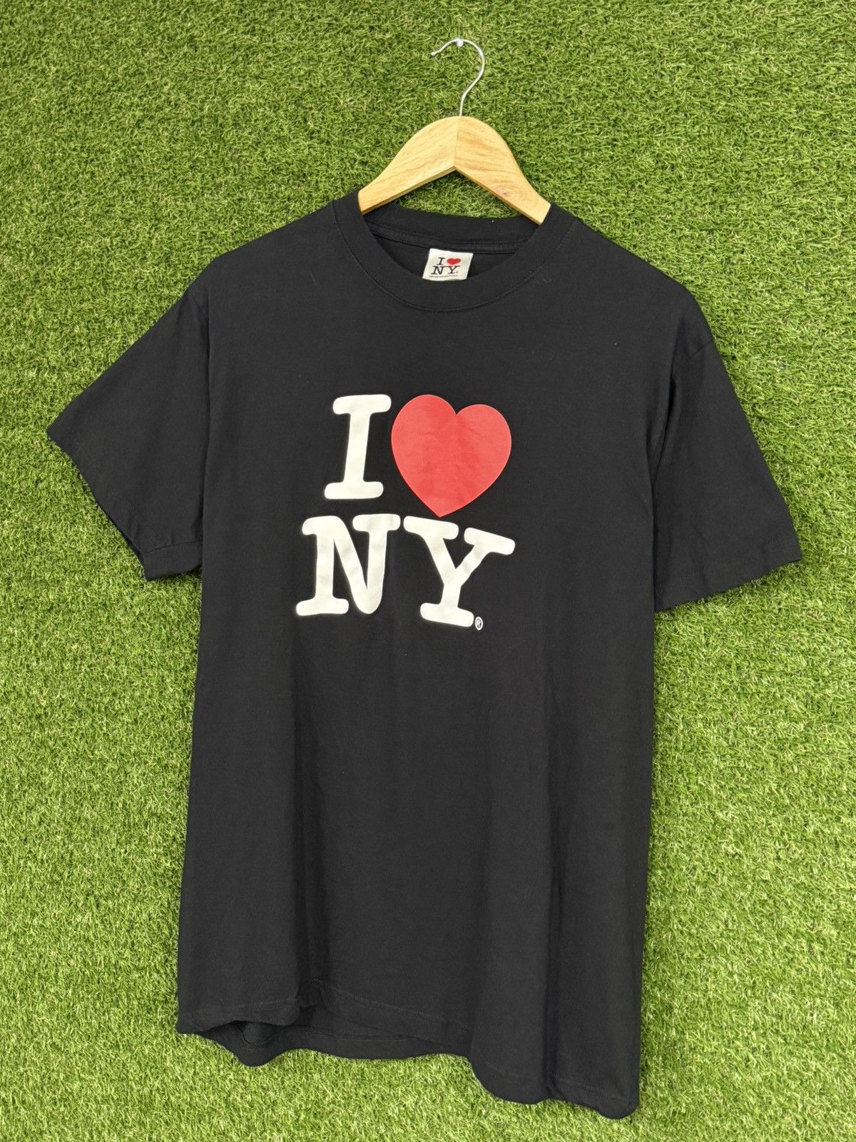 Vintage Vintage I Love NY Heart New York Black Retro Classic Tee Size US XL / EU 56 / 4 - 1 Thumbnail