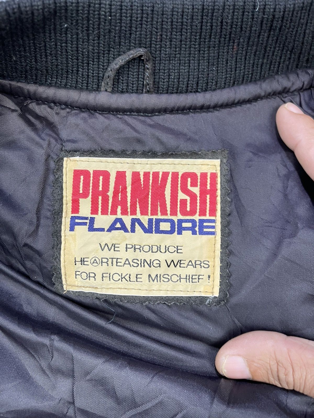 Vintage Prankish Flandre AW 88-89 Dolphin Leather Bombers Size US L / EU 52-54 / 3 - 9 Thumbnail