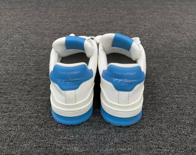Louis Vuitton Louis Vuitton Trainer Sneakers with Blue Accents-2507 Size US 8.5 / EU 41-42 - 5 Thumbnail