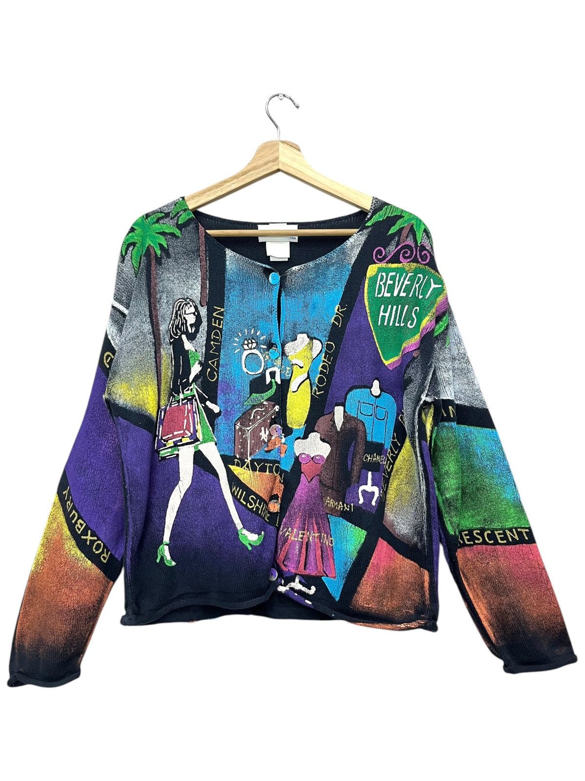 Other BEVERLY HILLS Luxury Designer Shopper's Paradise Painted Size M / US 6-8 / IT 42-44 - 1 Thumbnail