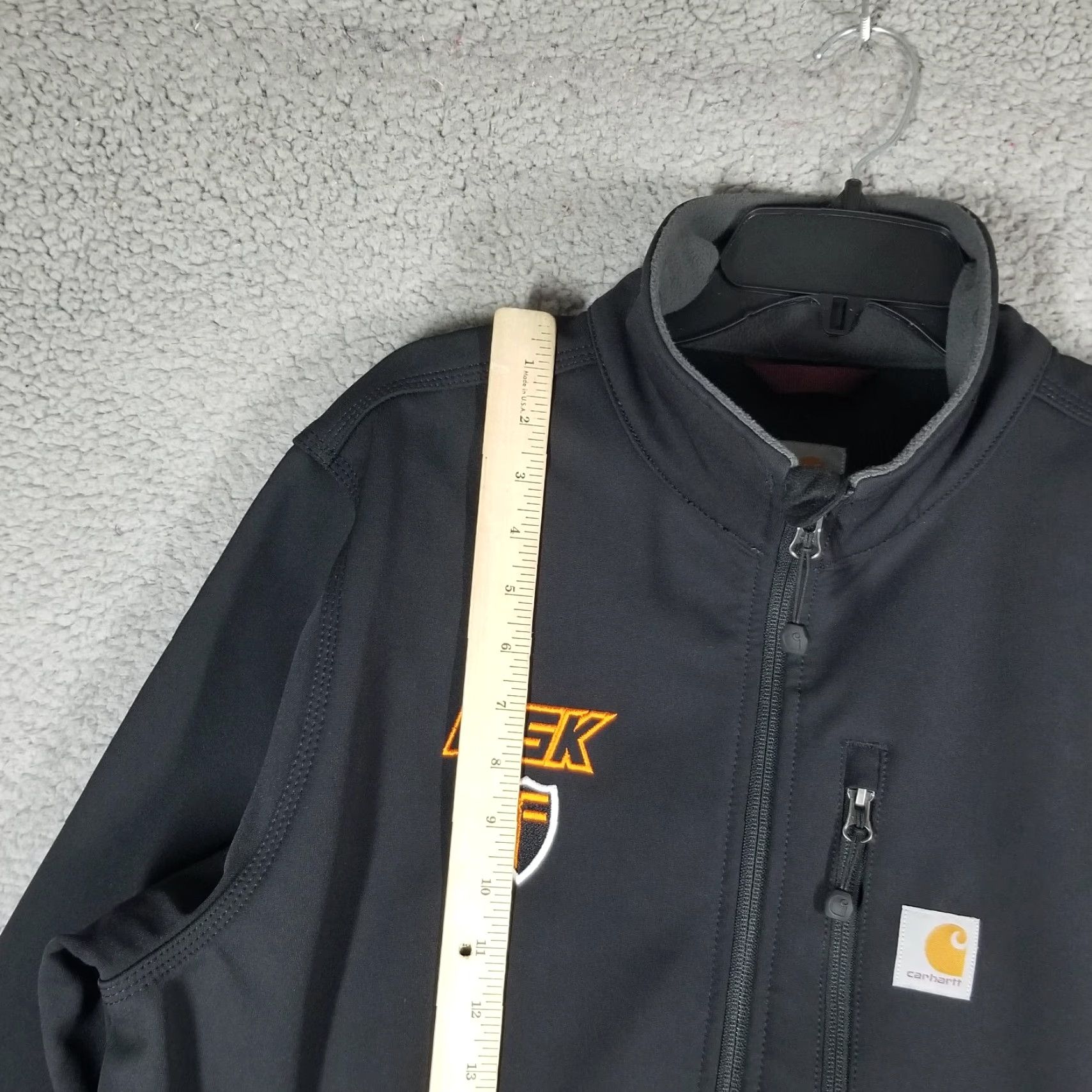 Carhartt Carhartt Jacket Mens Large Black Rain Defender Relaxed Fit Softshell Heavyweight Nylon Polyester Zipper Full Zip Accents Size US L / EU 52-54 / 3 - 6 Thumbnail