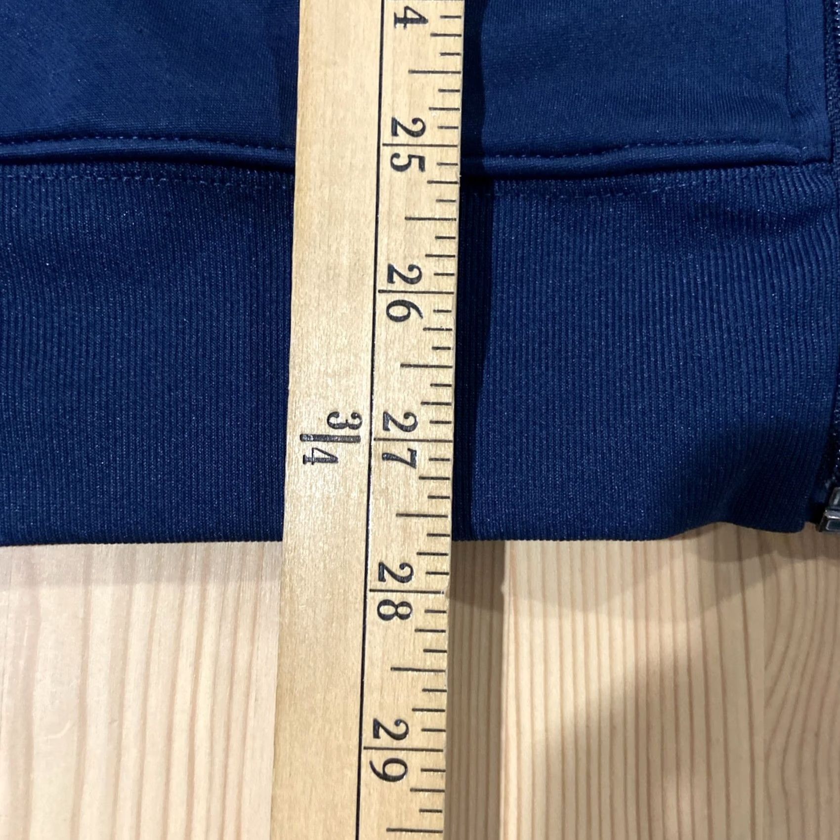 Asics ASICS Jacket Men M Blue Performance Embroidered Logo Hooded Mid-Length Zip Front Fleece Lined All Seasons Football Sports Size US M / EU 48-50 / 2 - 4 Thumbnail