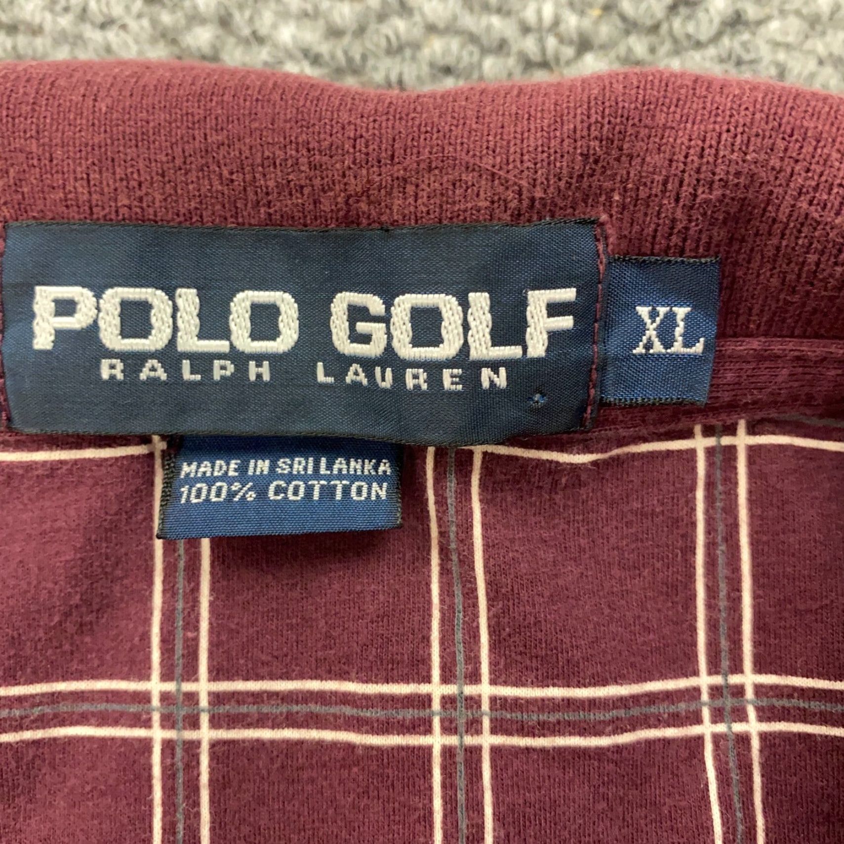 Polo Ralph Lauren VINTAGE Polo Ralph Lauren Shirt Mens XL Burgundy Plaid Embroidered Preppy Size US XL / EU 56 / 4 - 4 Thumbnail