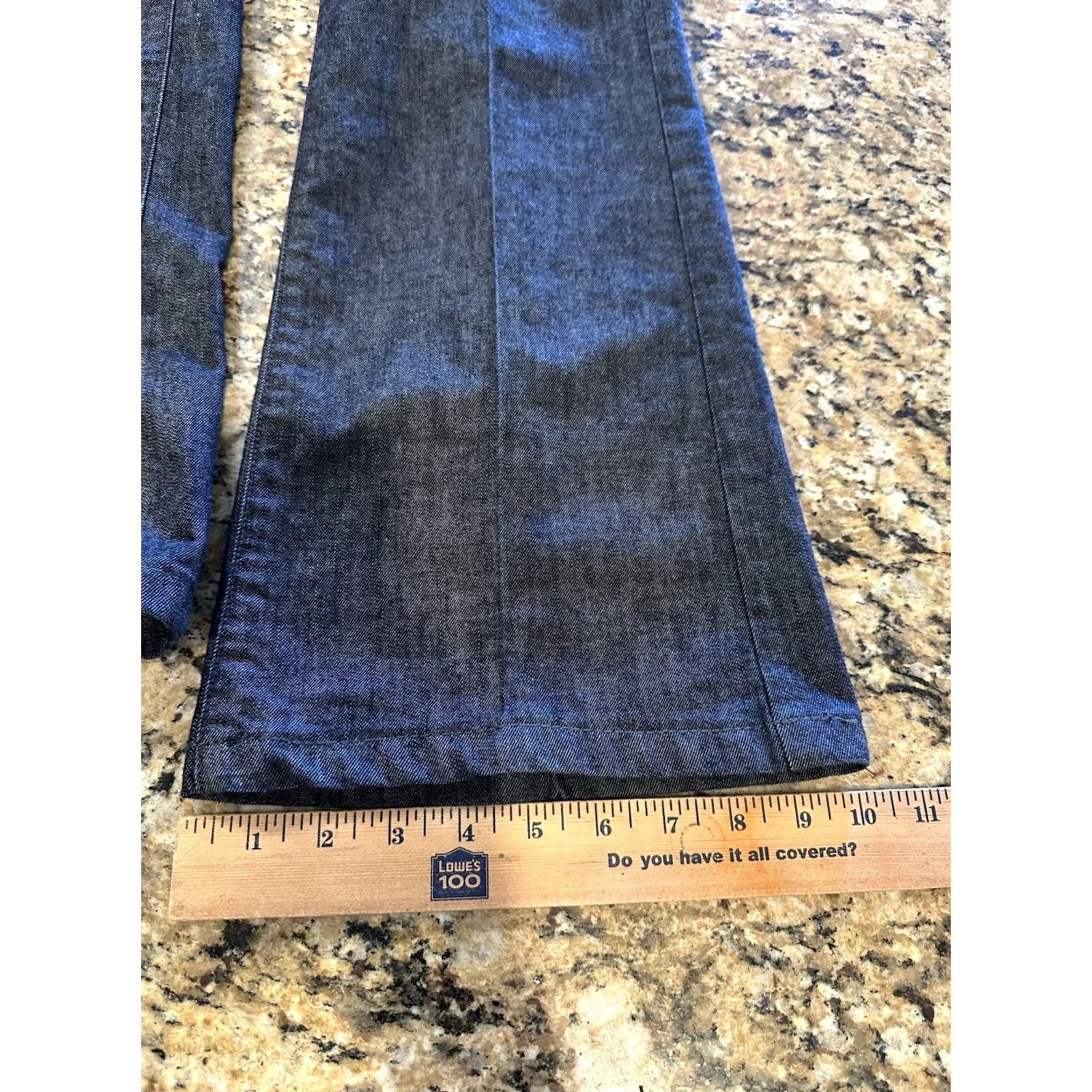 Gap VINTAGE Gap Pants Chambray Flare Leg Size 2 100% Cotton Low Rise Womens Blue Size 26" / US 2 / IT 38 - 8 Thumbnail