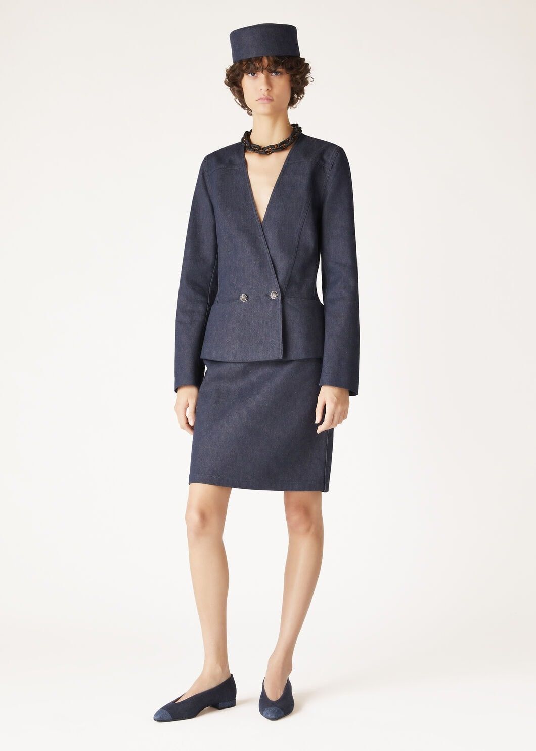 o1srvl11e0825 FAO3539 Denise Jacket in Blue
