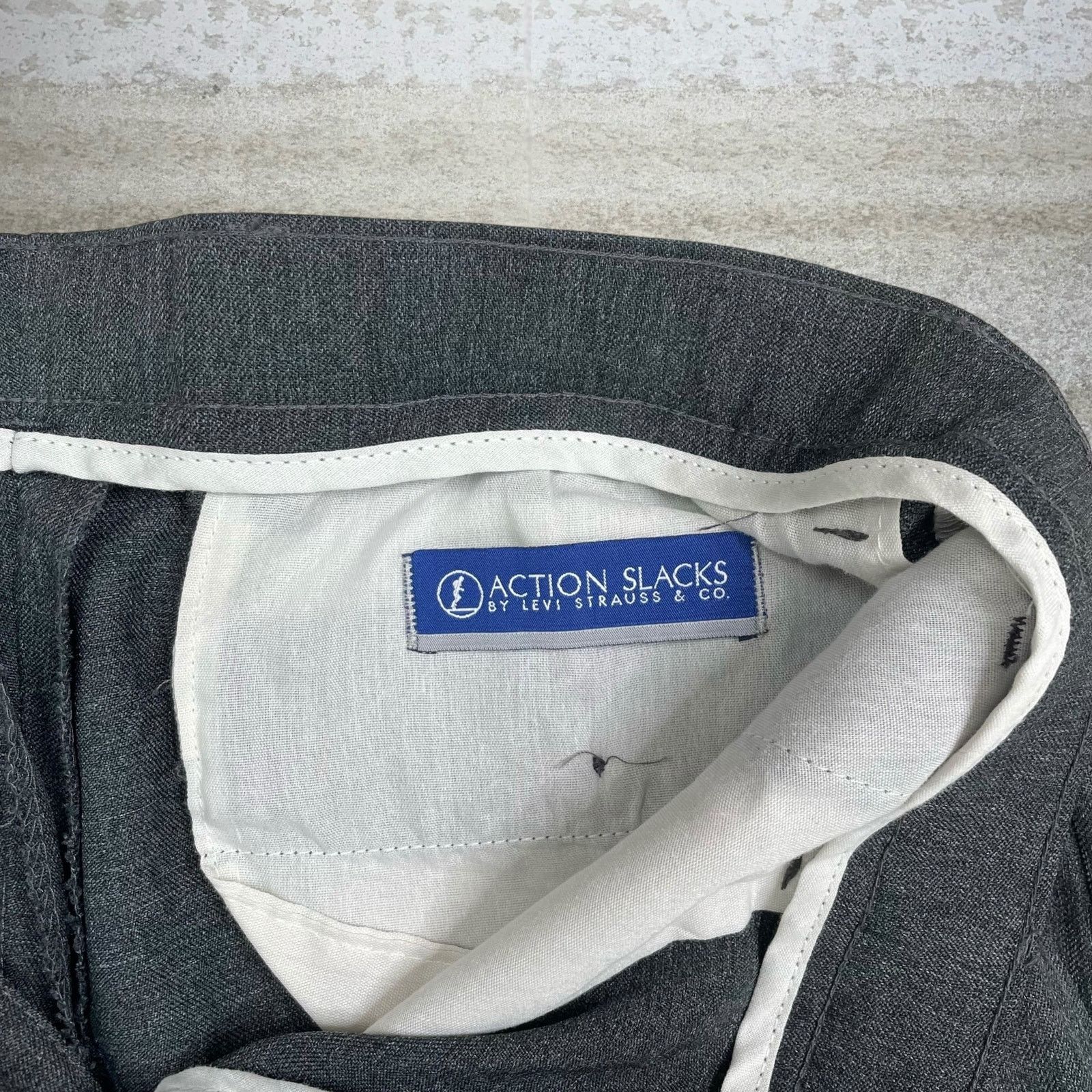 Levi's Vintage 90s Levis Dress Pants 36x30 Relaxed Iron Grey Flat Size US 36 / EU 52 - 5 Thumbnail