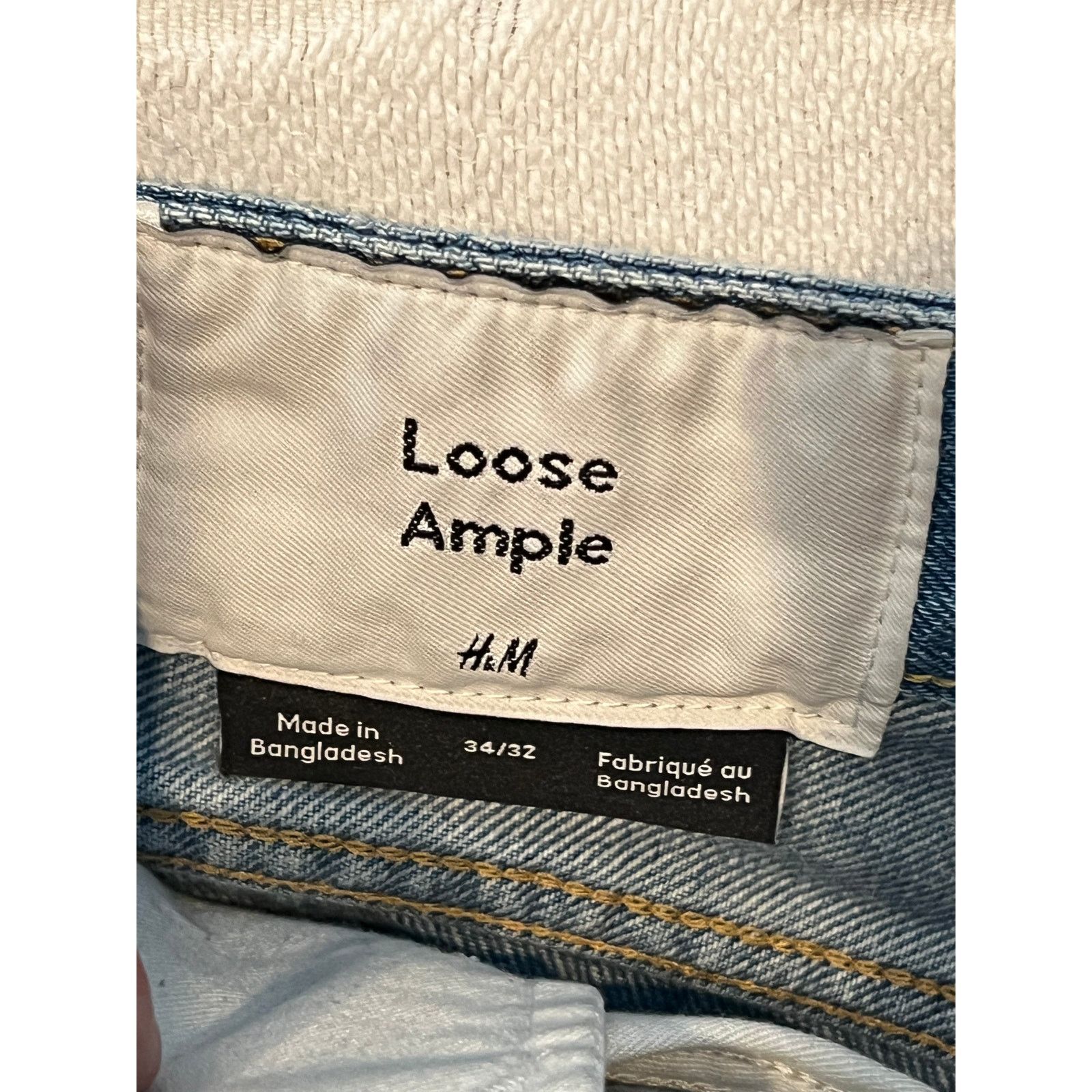 H&M H&M Loose Blue Jeans Mens 34x32 Size US 34 / EU 50 - 3 Thumbnail
