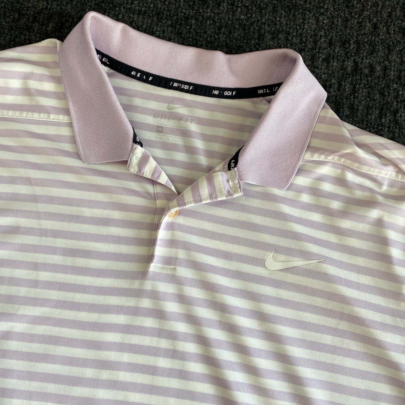 Nike Nike Golf Polo Shirt Striped Short Sleeve XXL Pink Men’s Casual Wear Lightweight Breathable Swoosh Logo Baseball? Wait. Size US XXL / EU 58 / 5 - 2 Thumbnail