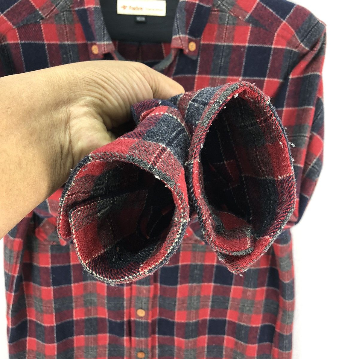 Flannel Vintage Wool Flannel Red Checkered Double Pocket Shirt Size US M / EU 48-50 / 2 - 12 Thumbnail