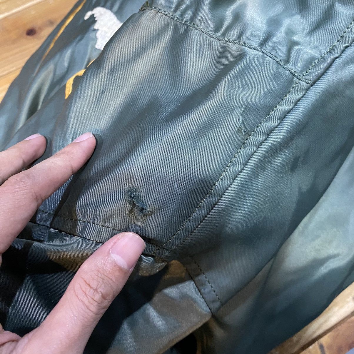 Alpha Industries Vintage MA-1 Alpha Industries Bomber Jacket "309th FTR SQDN" Size US M / EU 48-50 / 2 - 22 Thumbnail