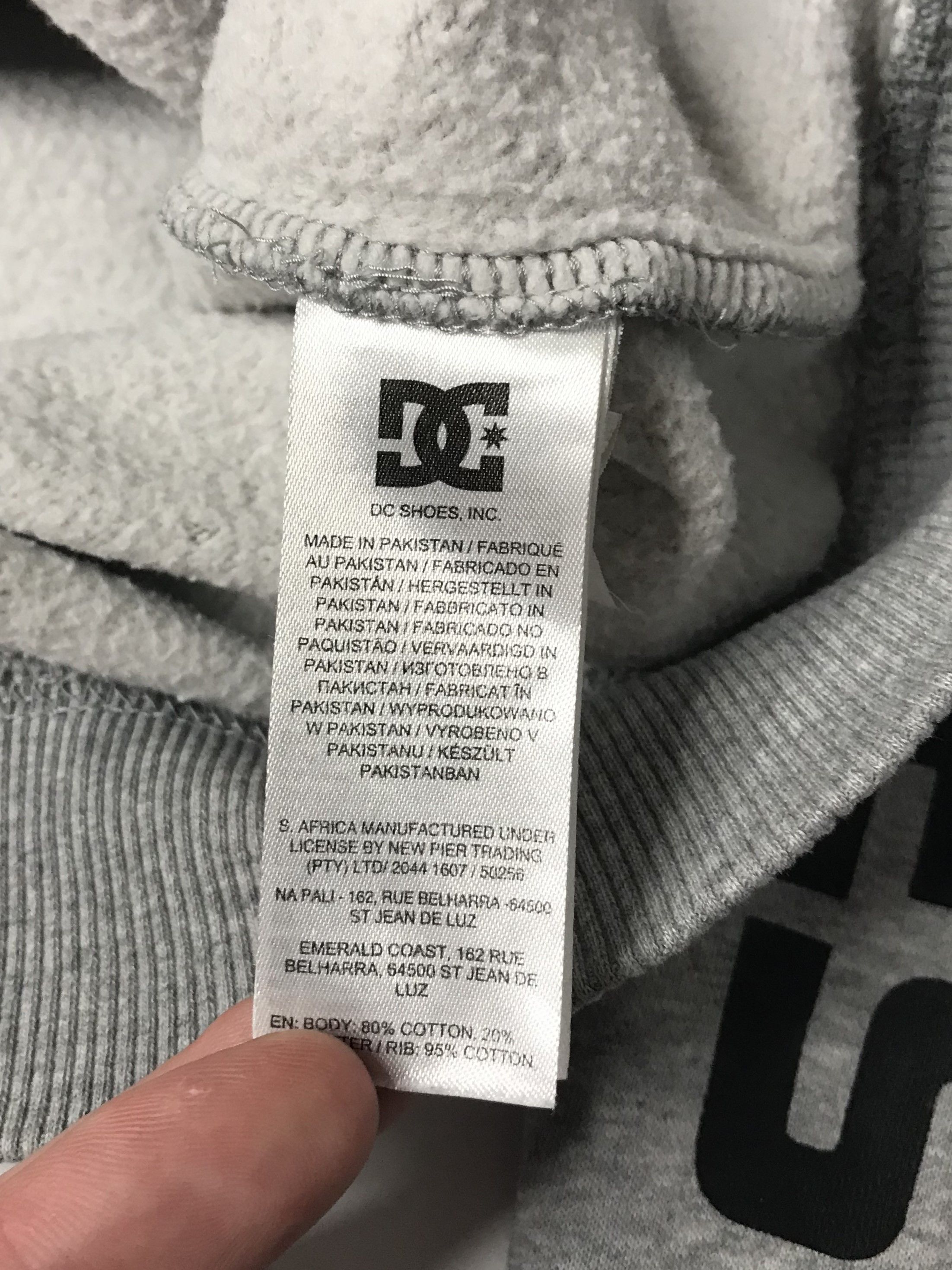 DC DC Shoes Mens Hoodie Pullover Sz S Gray Size US S / EU 44-46 / 1 - 8 Thumbnail