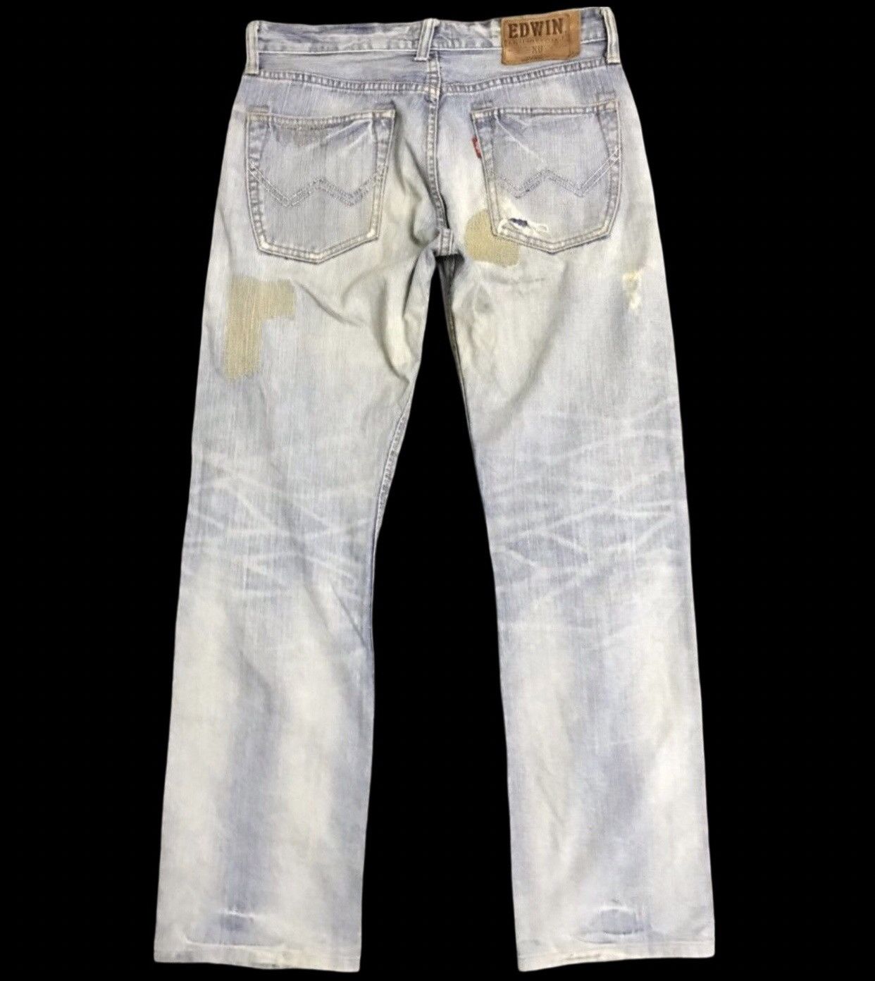 Edwin D125 Vintage EDWIN Light Wash Distressed Jeans Size US 32 / EU 48 - 2 Thumbnail