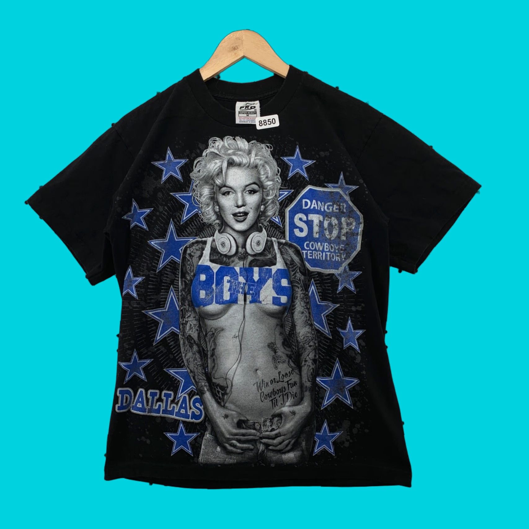 Vintage VINTAGE 5 Pro Marilyn Monroe Music T-Shirt Mens Medium Black Short Sleeve Crew Neck Size US M / EU 48-50 / 2 - 1 Thumbnail